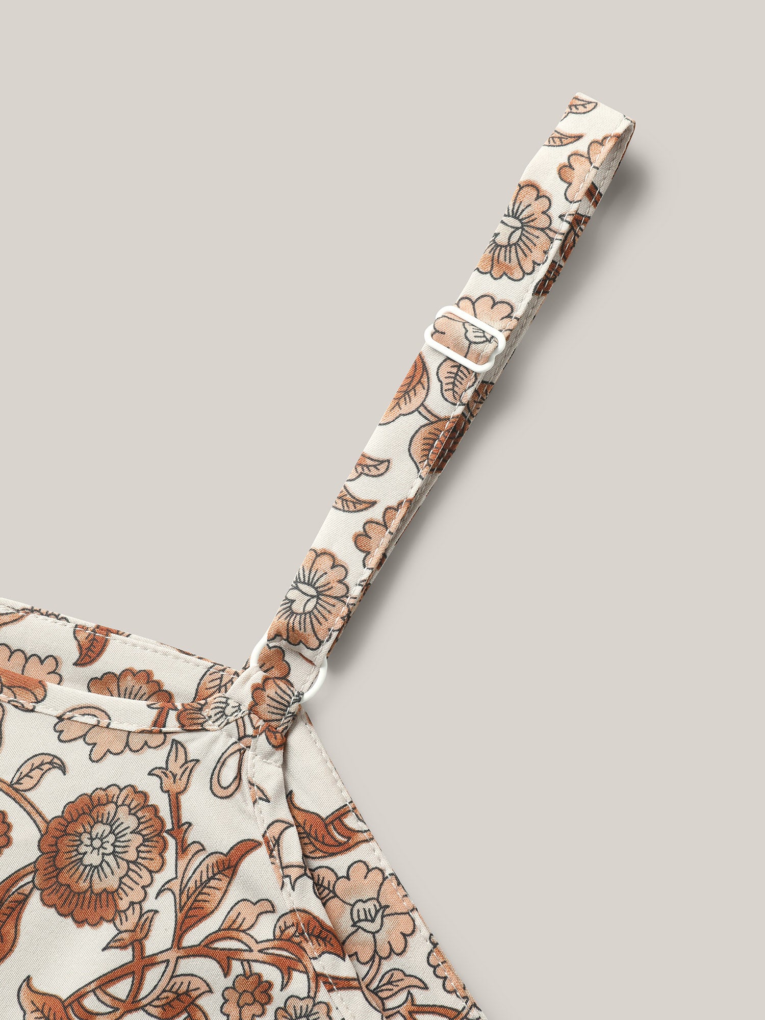 Boho Print Pleated Tank Top - Image 7
