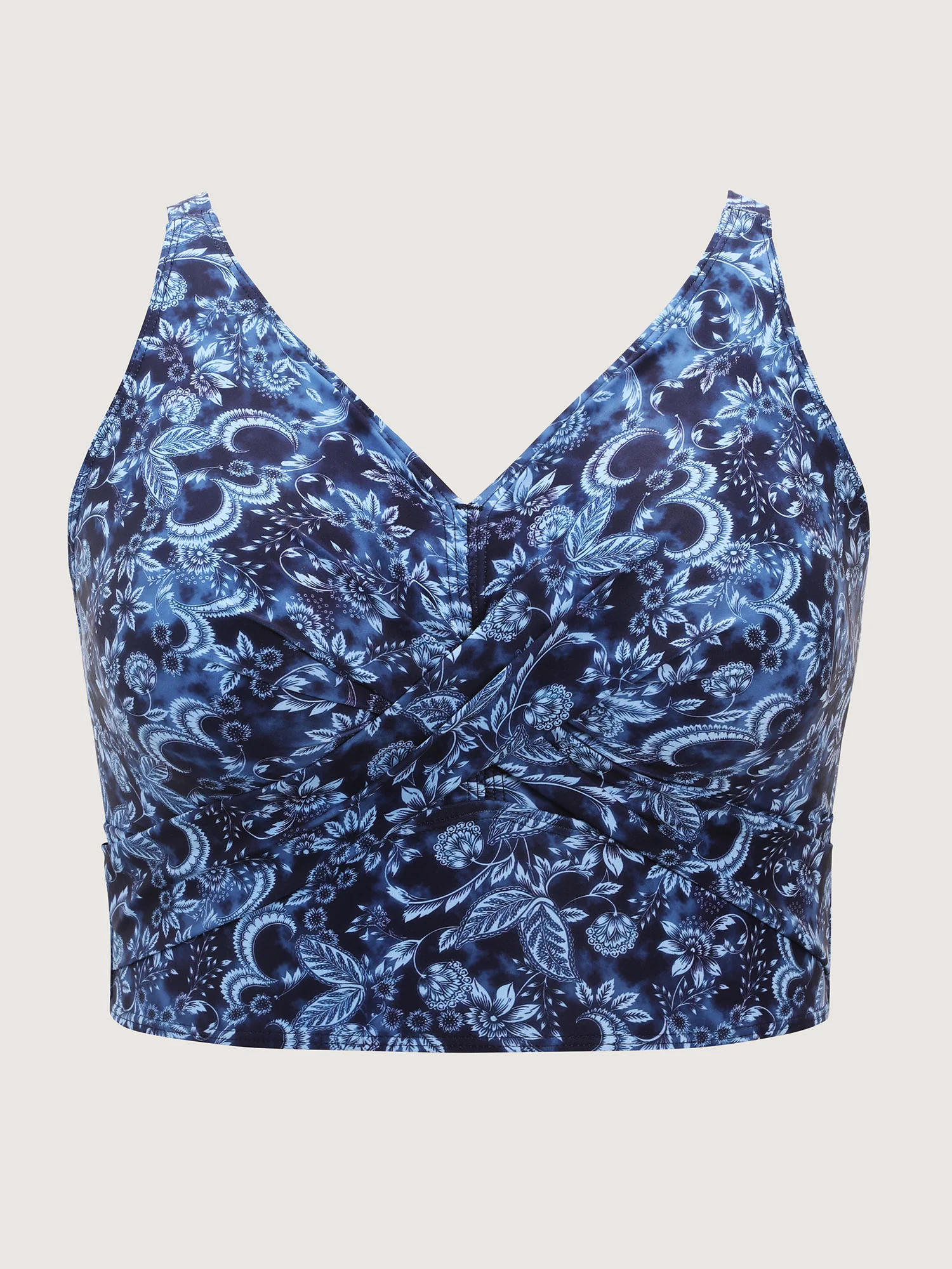 Sunkissed Floral Print Ruched Bikini Top - Image 7