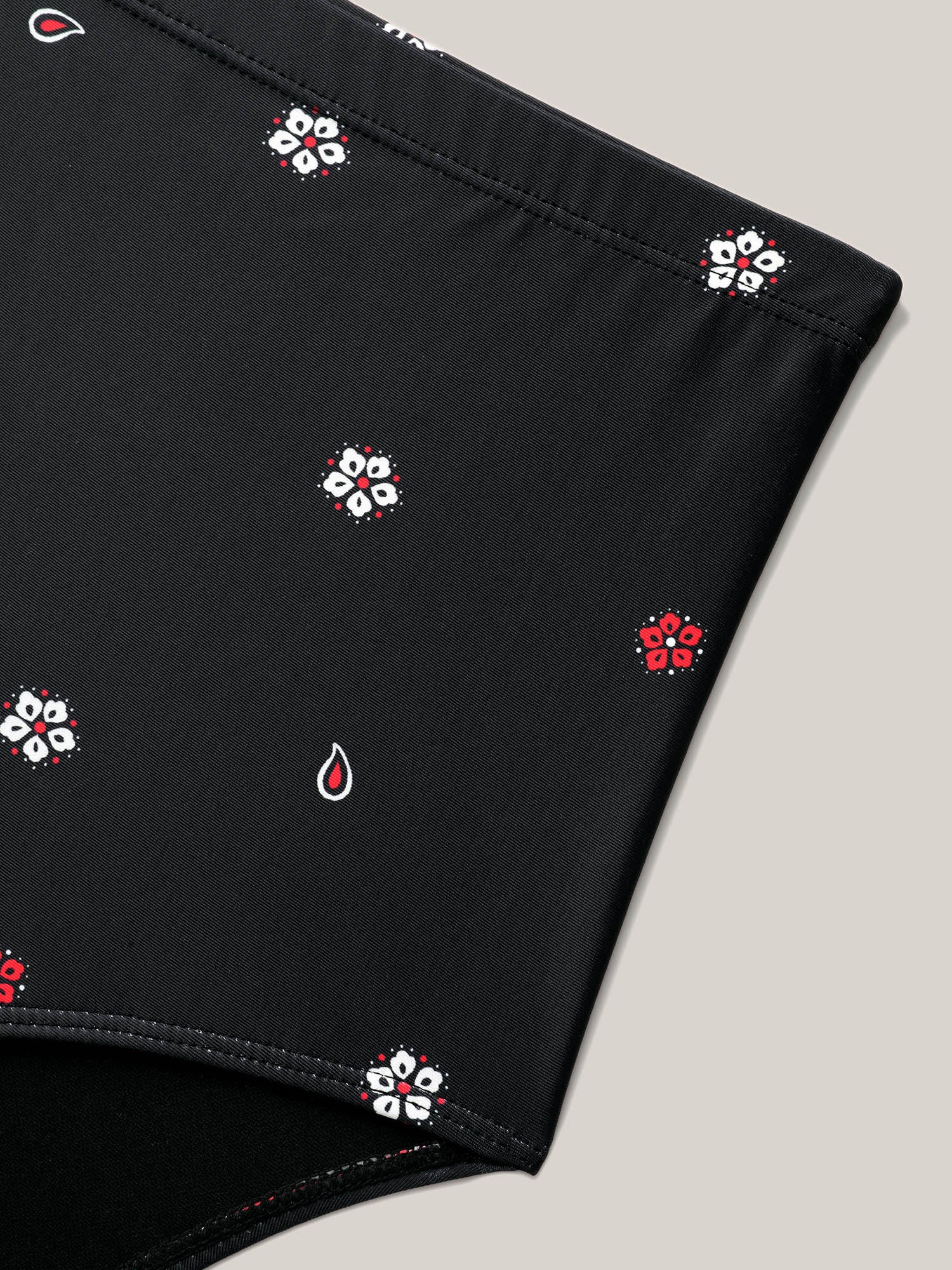Boho Print Surplice Neck Swim Skirt - Image 6