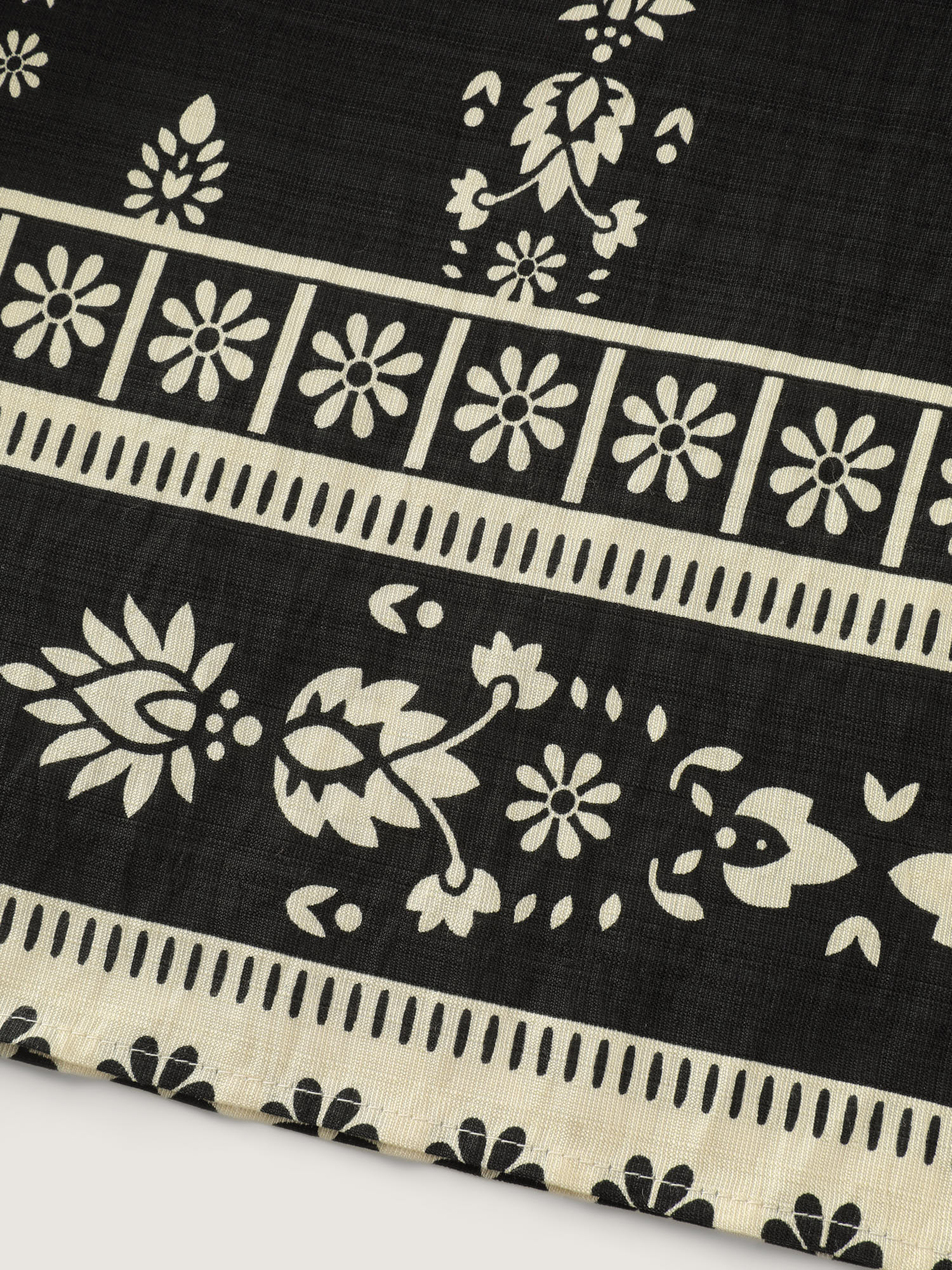 Boho Print Wide Waistband Midi Skirt - Image 8