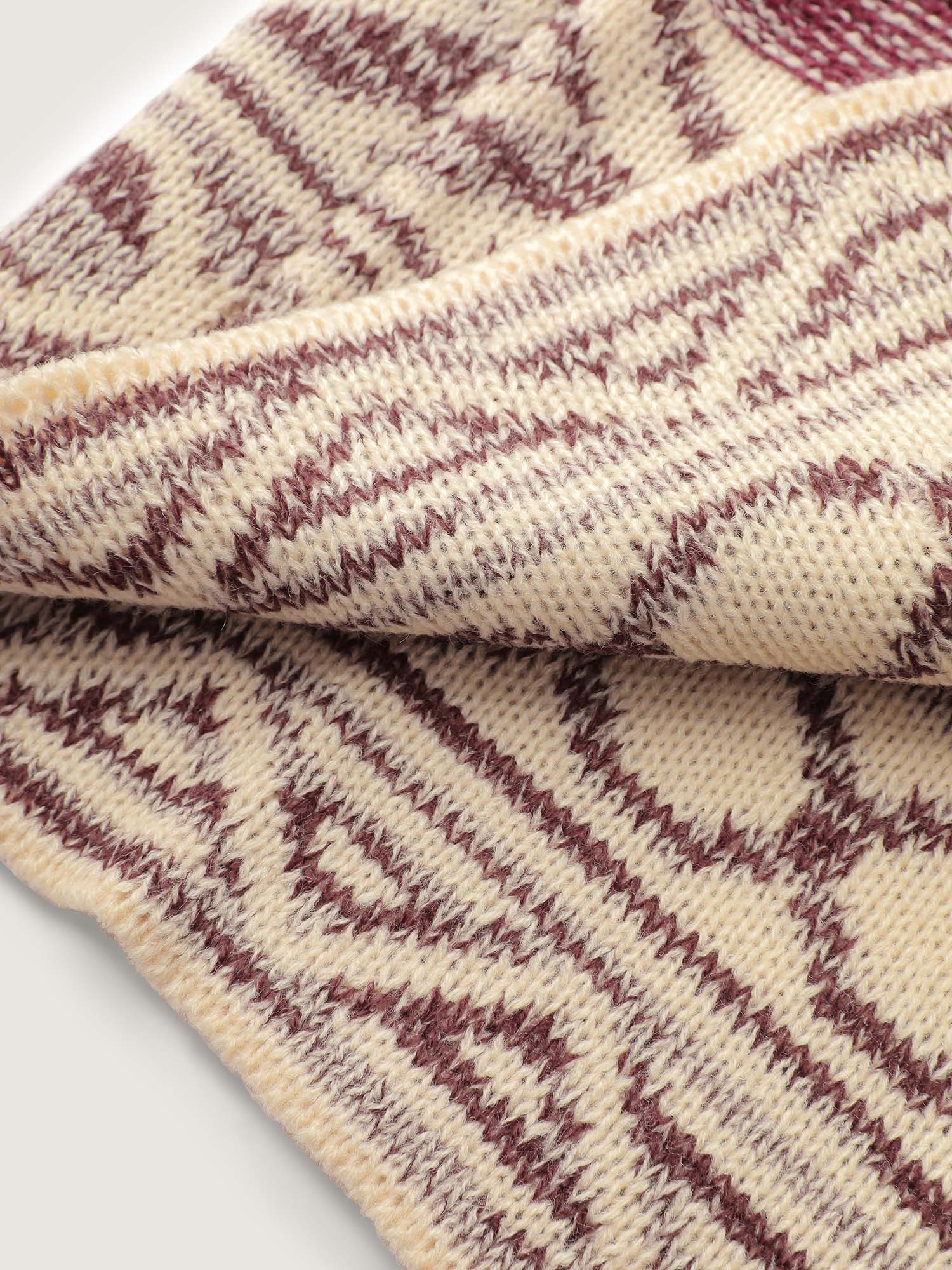 Boho Striped Jacquard Open-Front Knit Cardigan - Image 7
