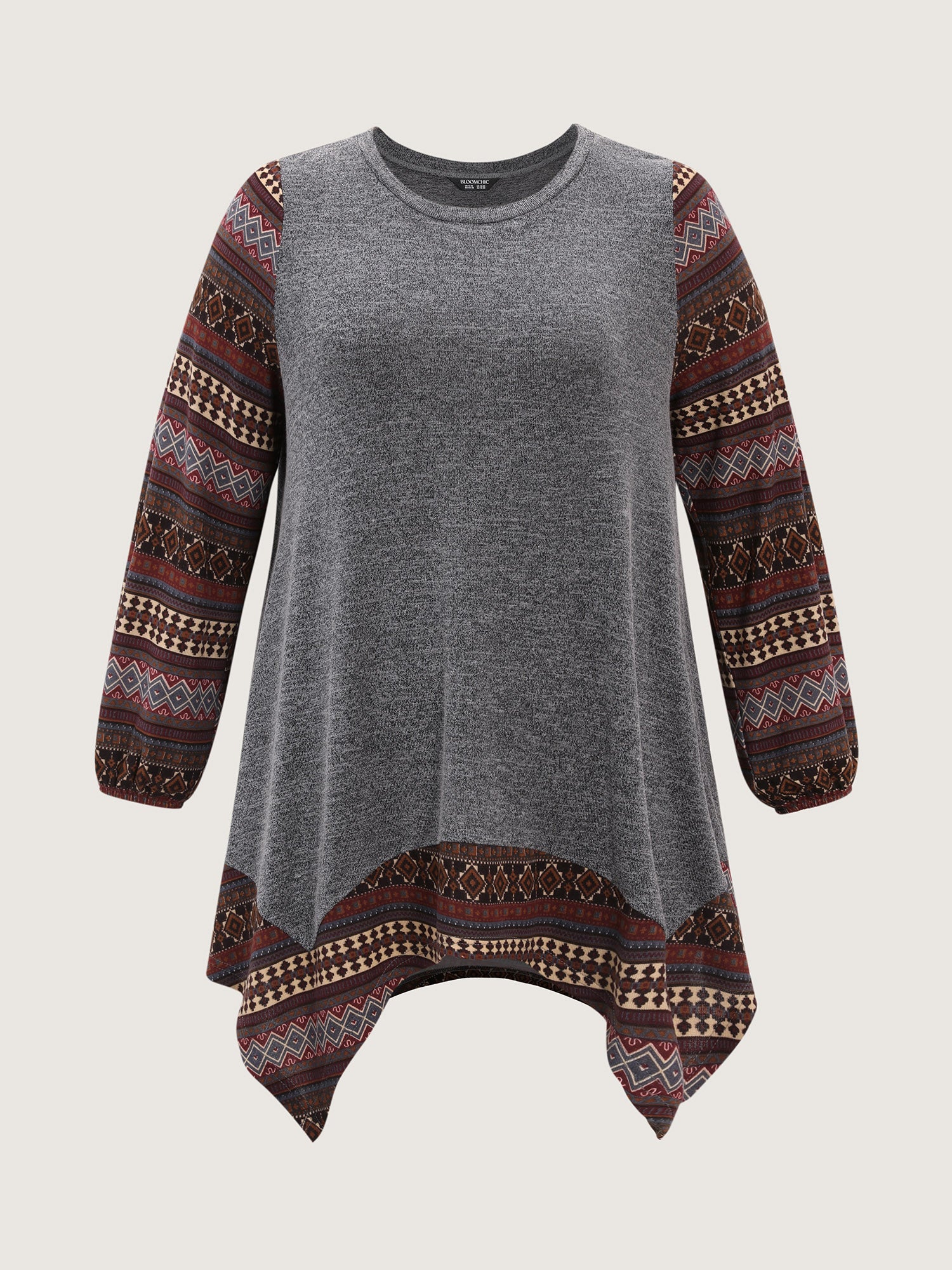 Boho Stripes Color Contrast Stretchy Top - Image 7