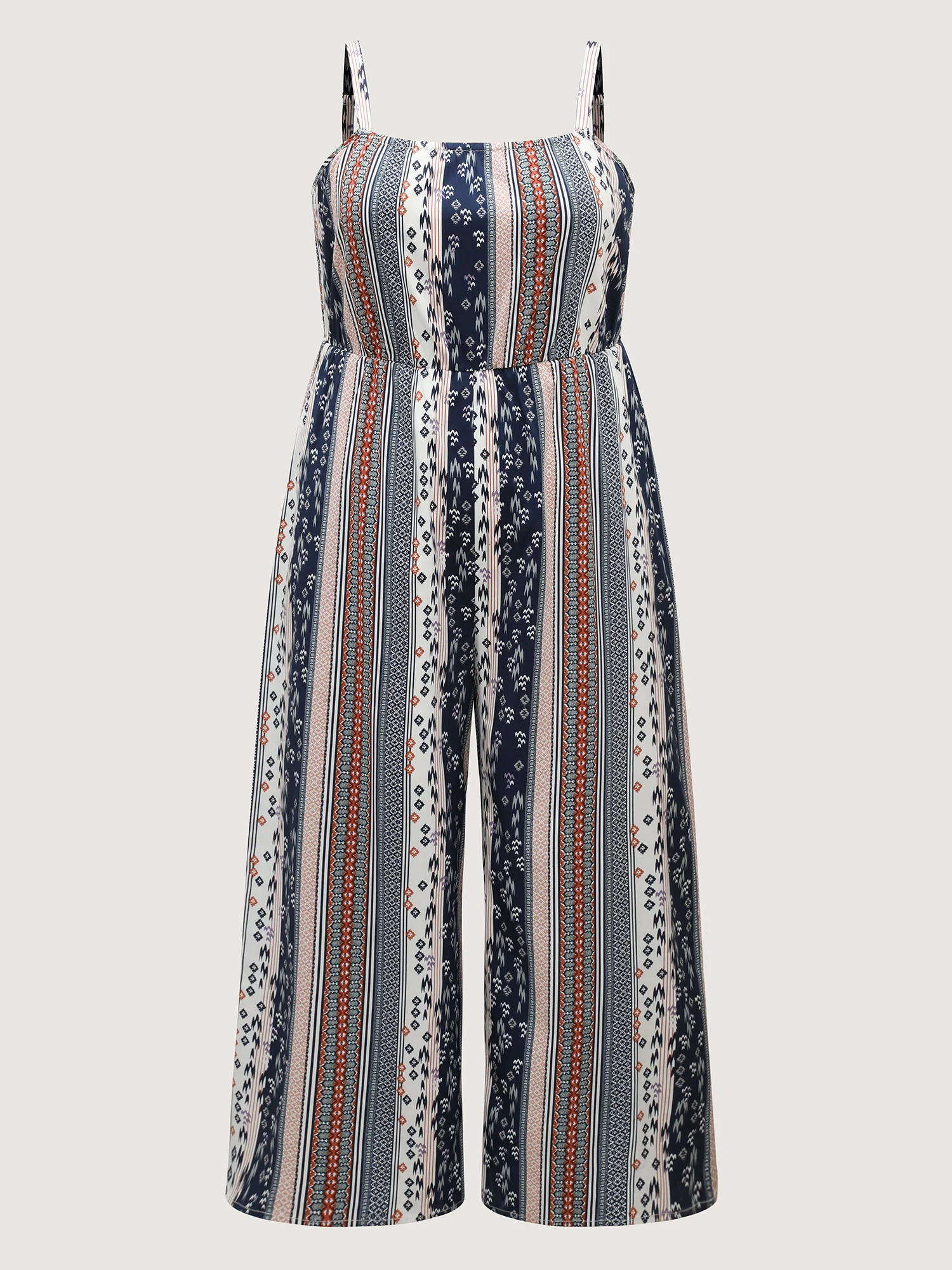 Boho Stripes Stretchy Waist Jumpsuit - Image 7