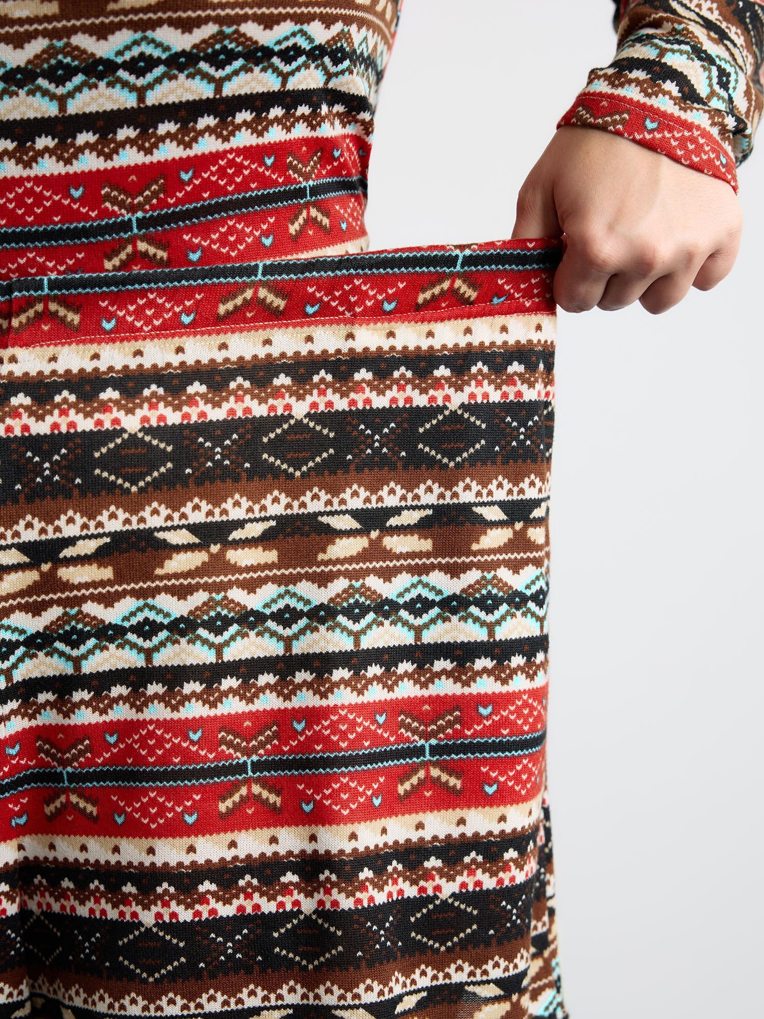 Boho Stripes V-Neck Co-Ord Lounge Set - Image 5