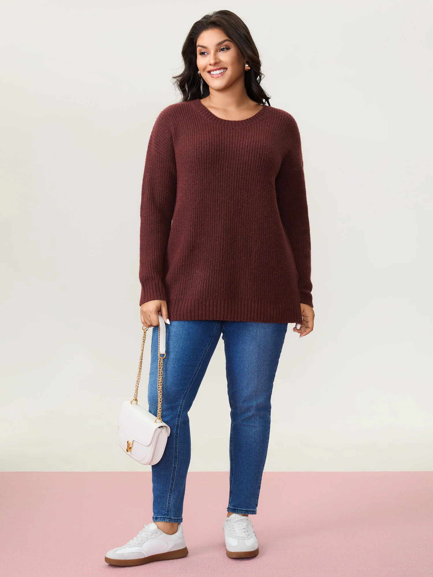 Bow Back Cut-Out Super Stretchy Pullover - Image 3