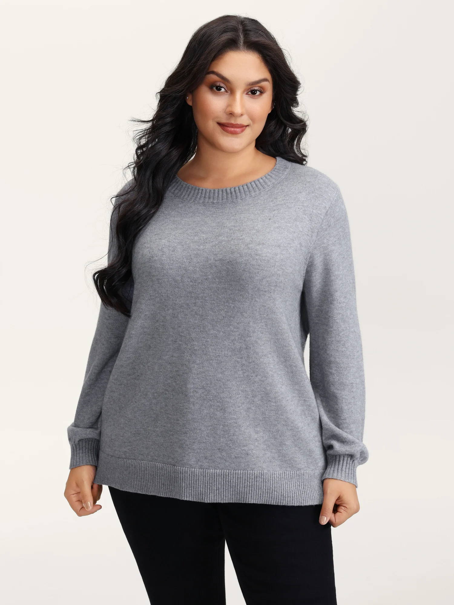 Bow Detail Ribbed Hem Pullover - Image 2