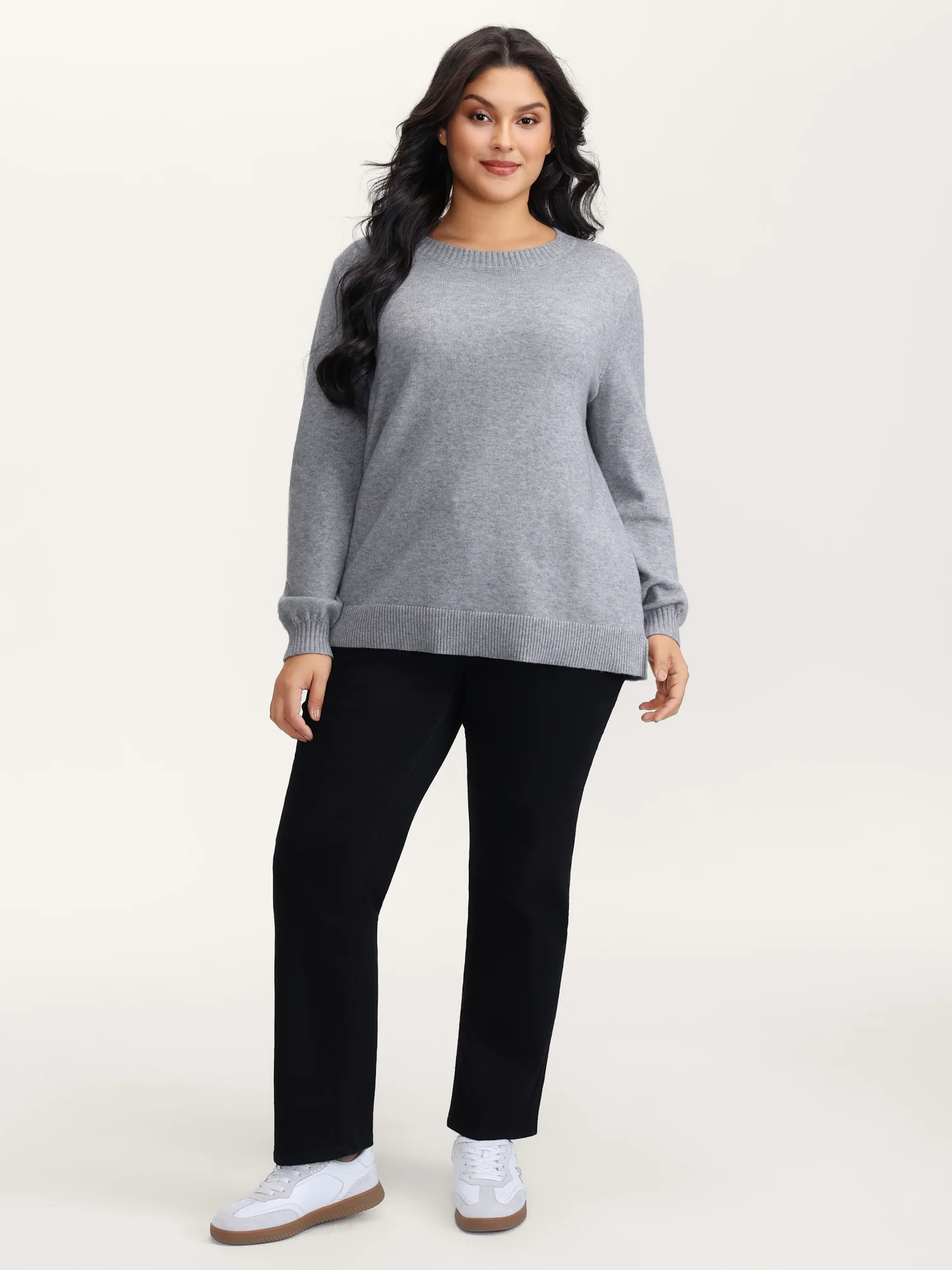 Bow Detail Ribbed Hem Pullover - Image 3