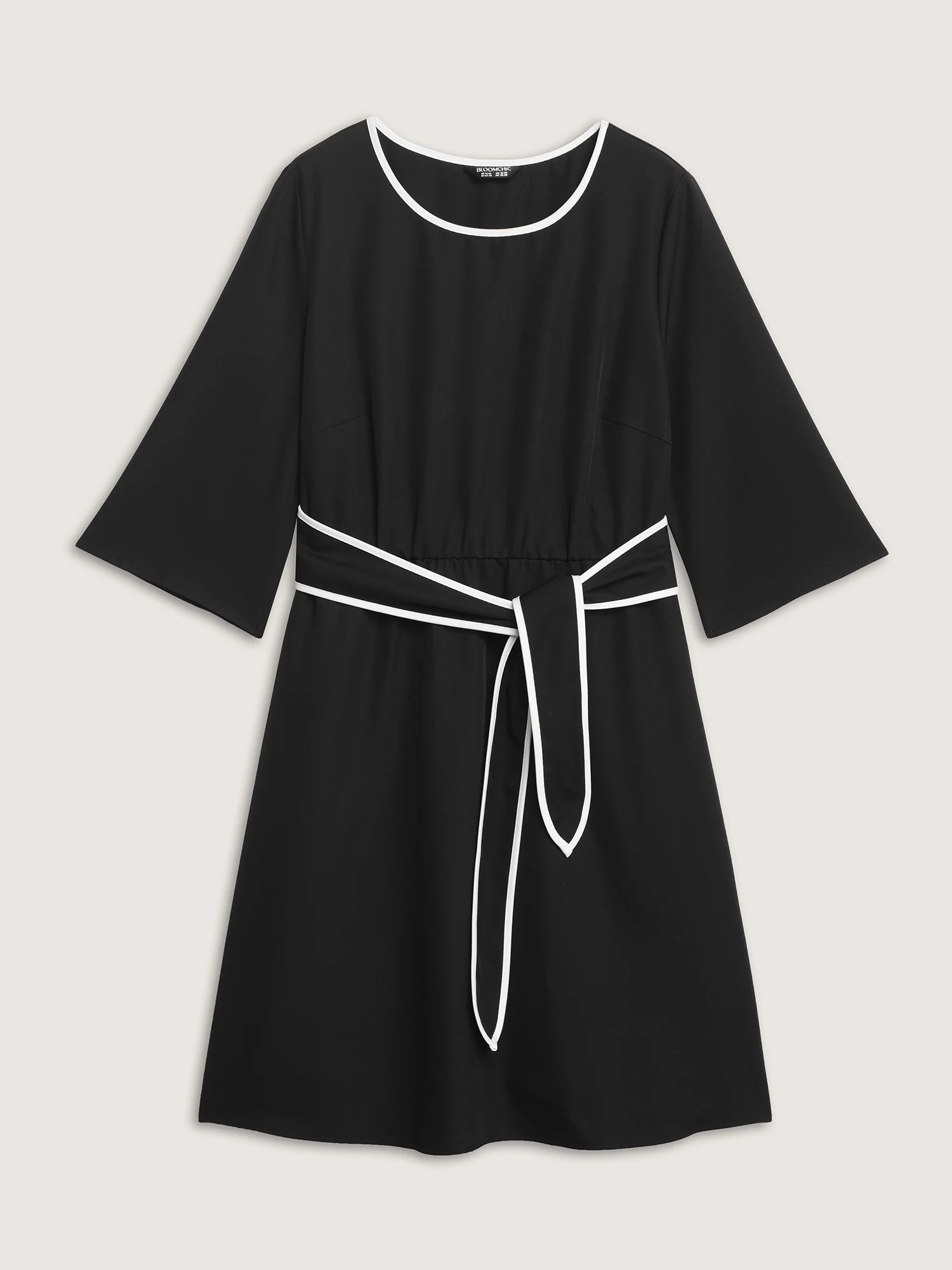 Bow-Front Waist Tie Midi Dress - Image 7