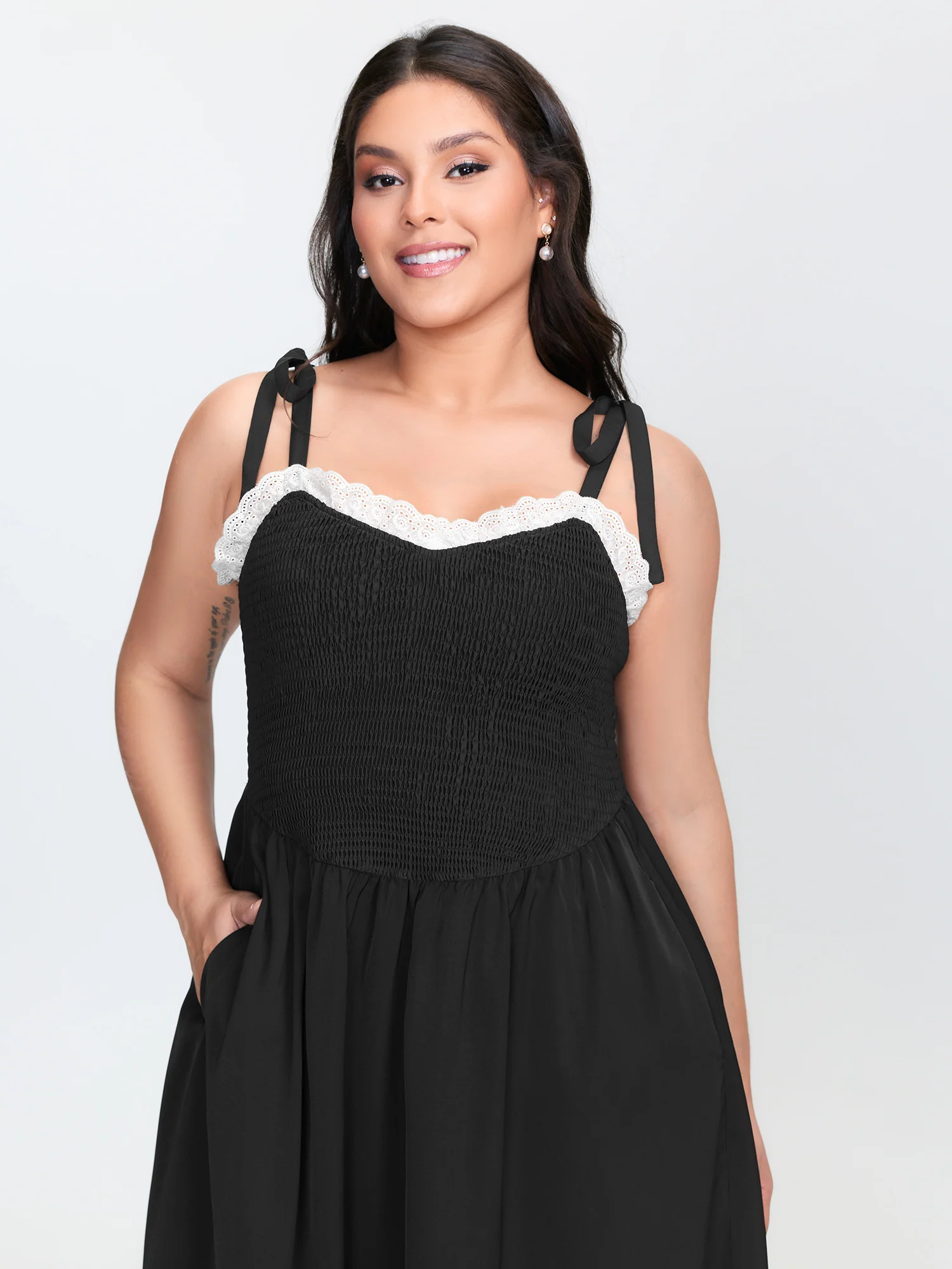 Bow-tie Straps Flowy Maxi Dress - Image 2