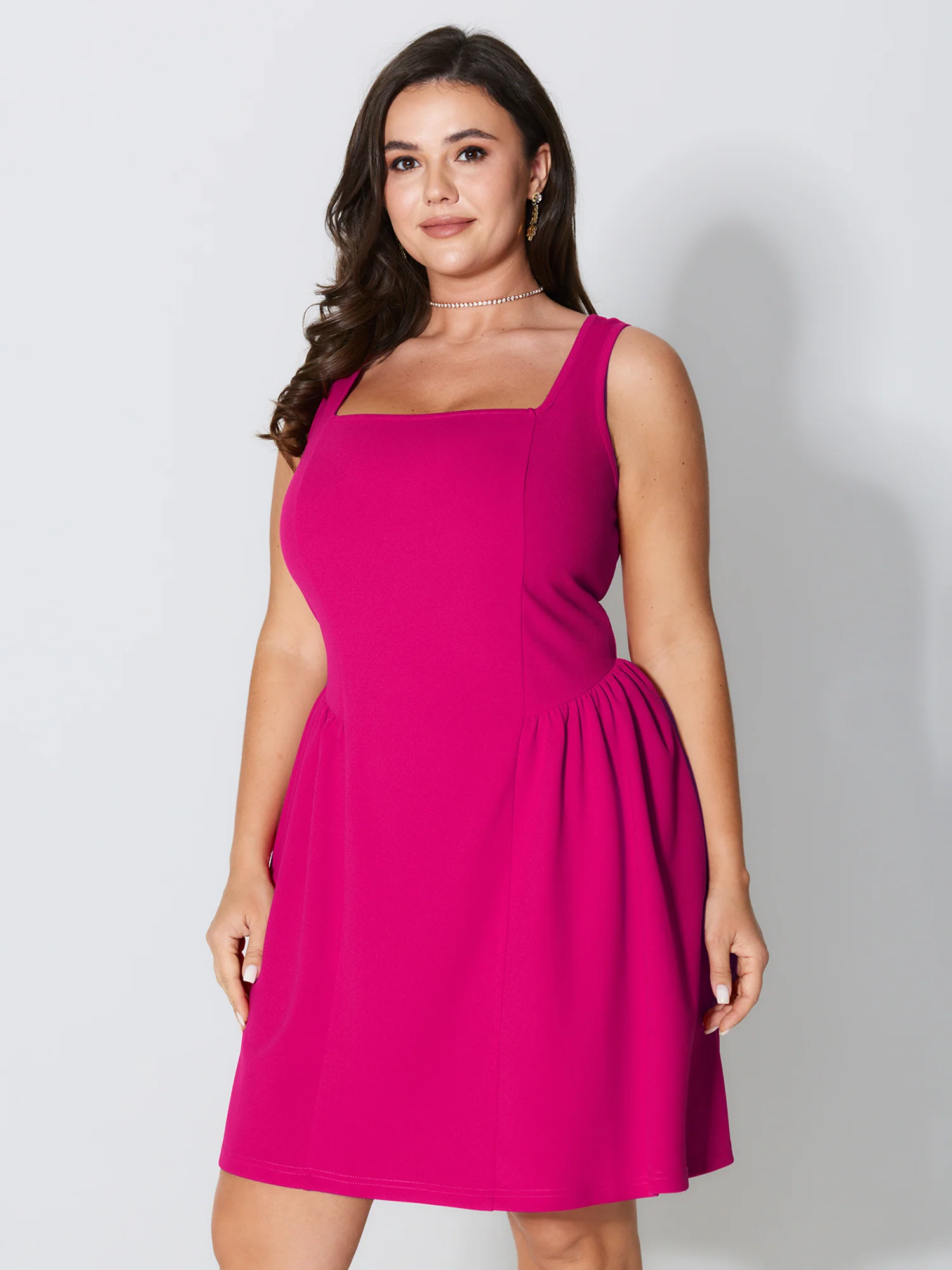 Bow-tiful Back Pleated Mini Dress - Image 2