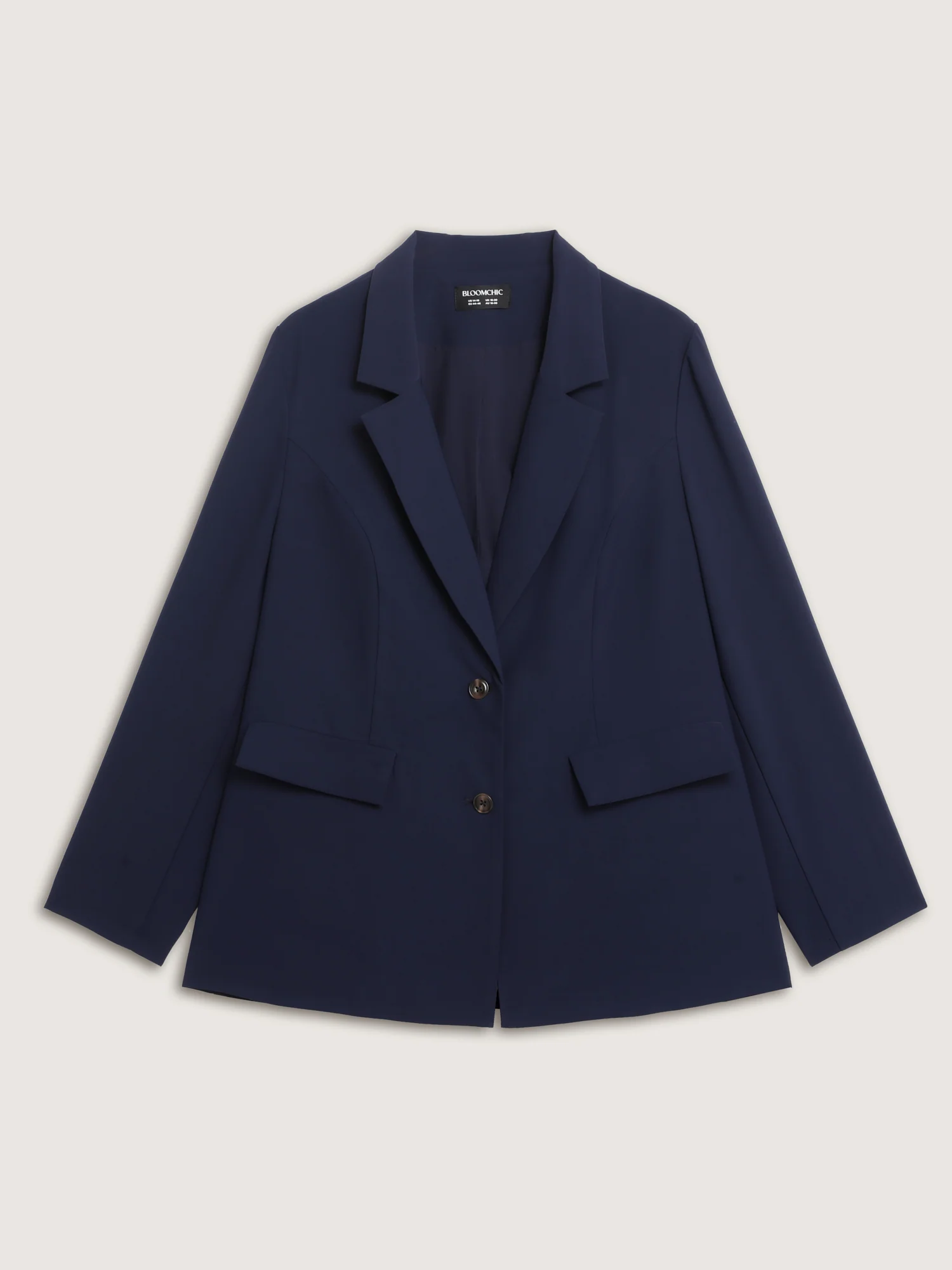 Bowknot Back Split Hem Contrast Blazer - Image 9