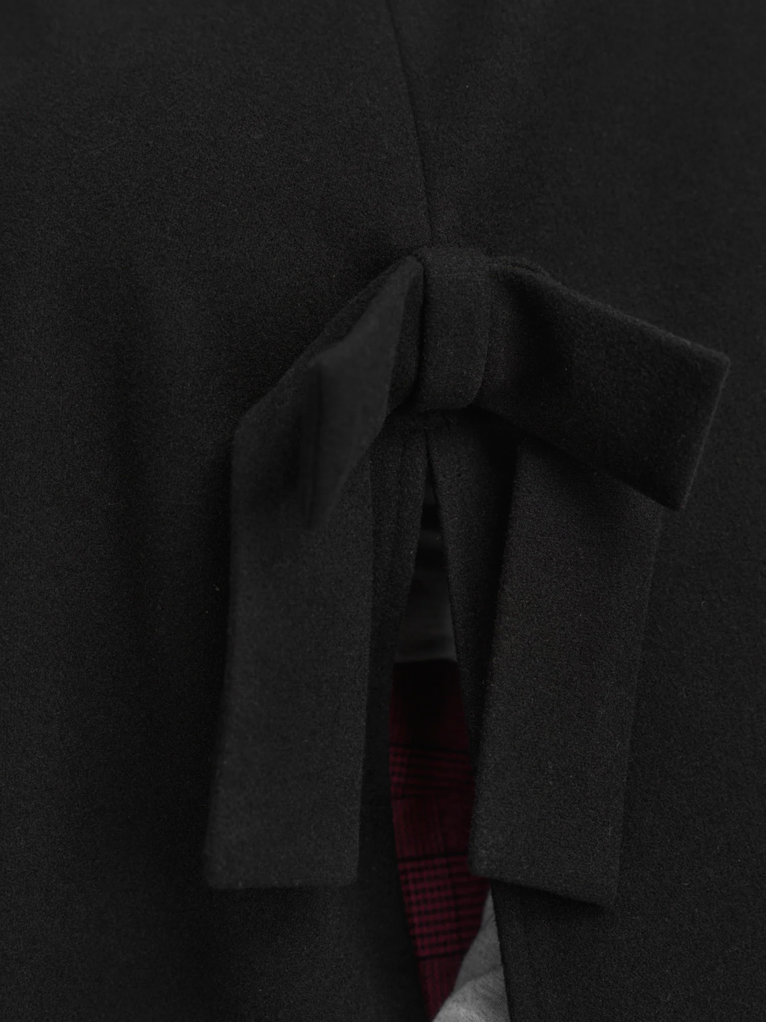 Bowknot Cape Style Split Coat - Image 5