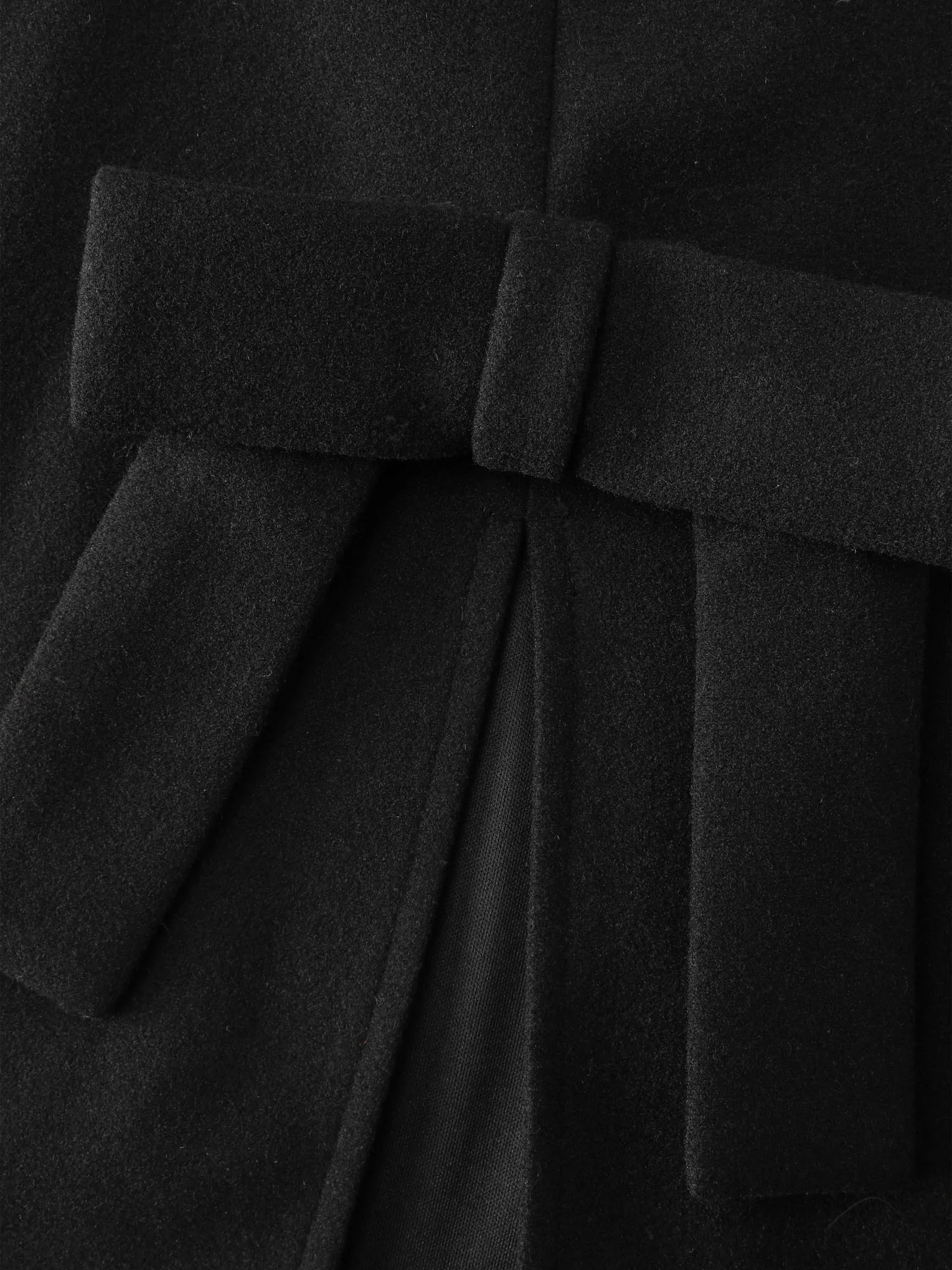 Bowknot Cape Style Split Coat - Image 7