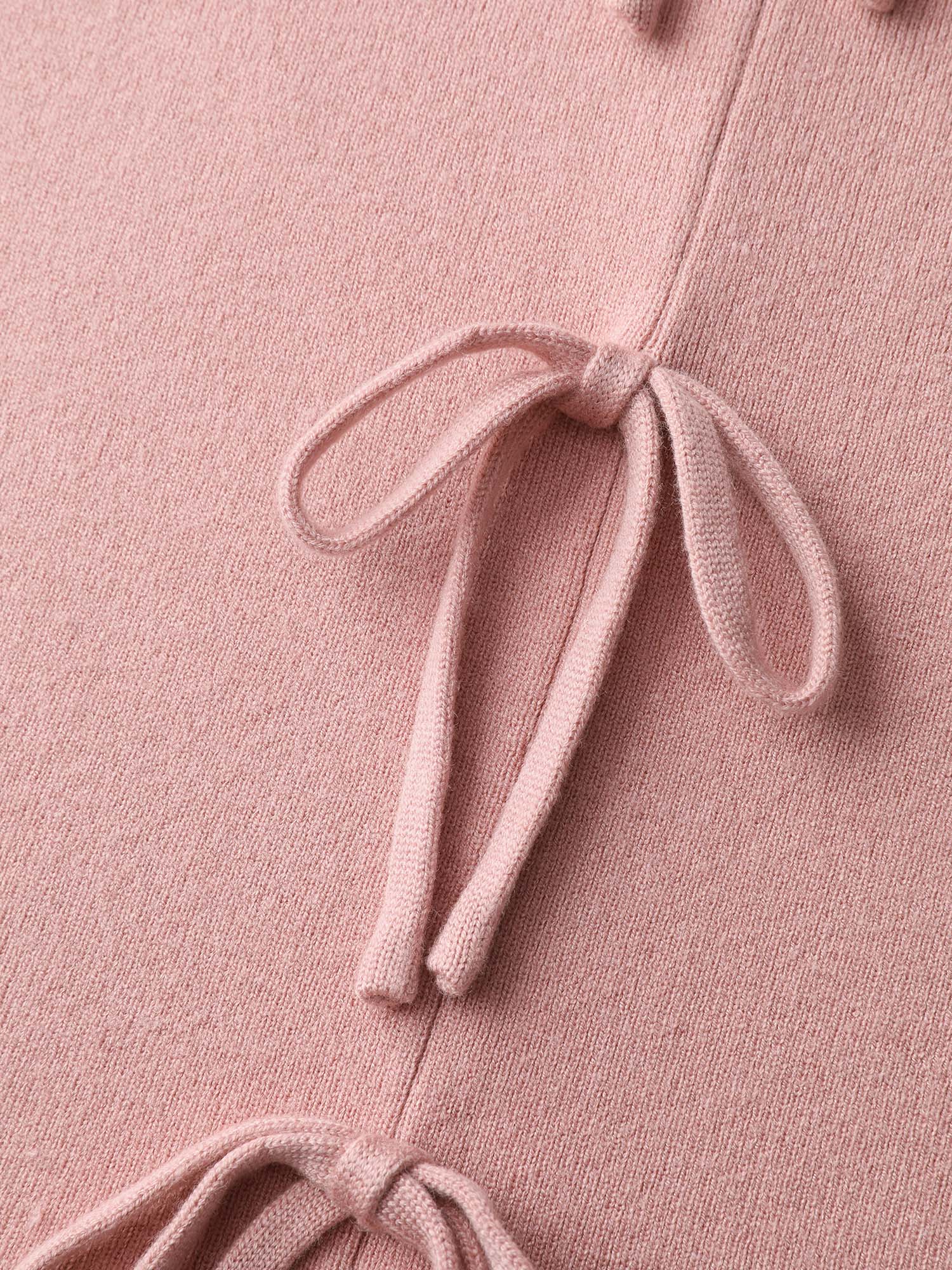 Bowknot Cinched-Waist A-Line Pullover - Image 5
