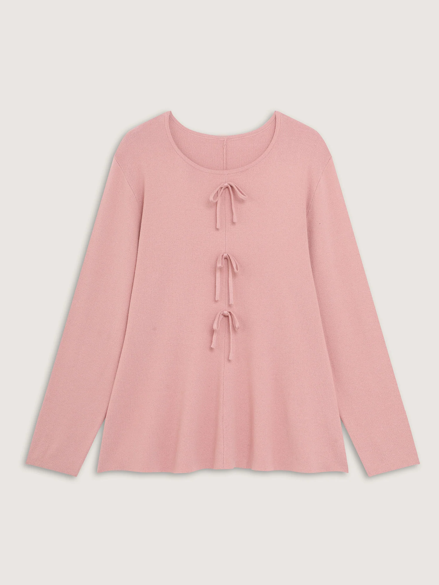 Bowknot Cinched-Waist A-Line Pullover - Image 7