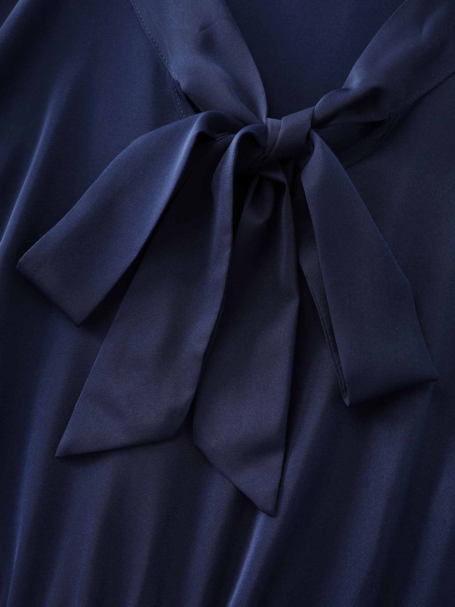 Bowknot Neckline Flowy Tiered Midi Dress - Image 5