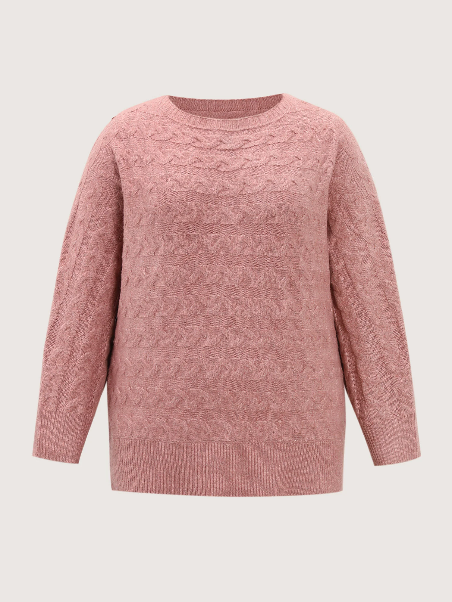 Braided Texture Dolman Sleeve Pullover - Image 8