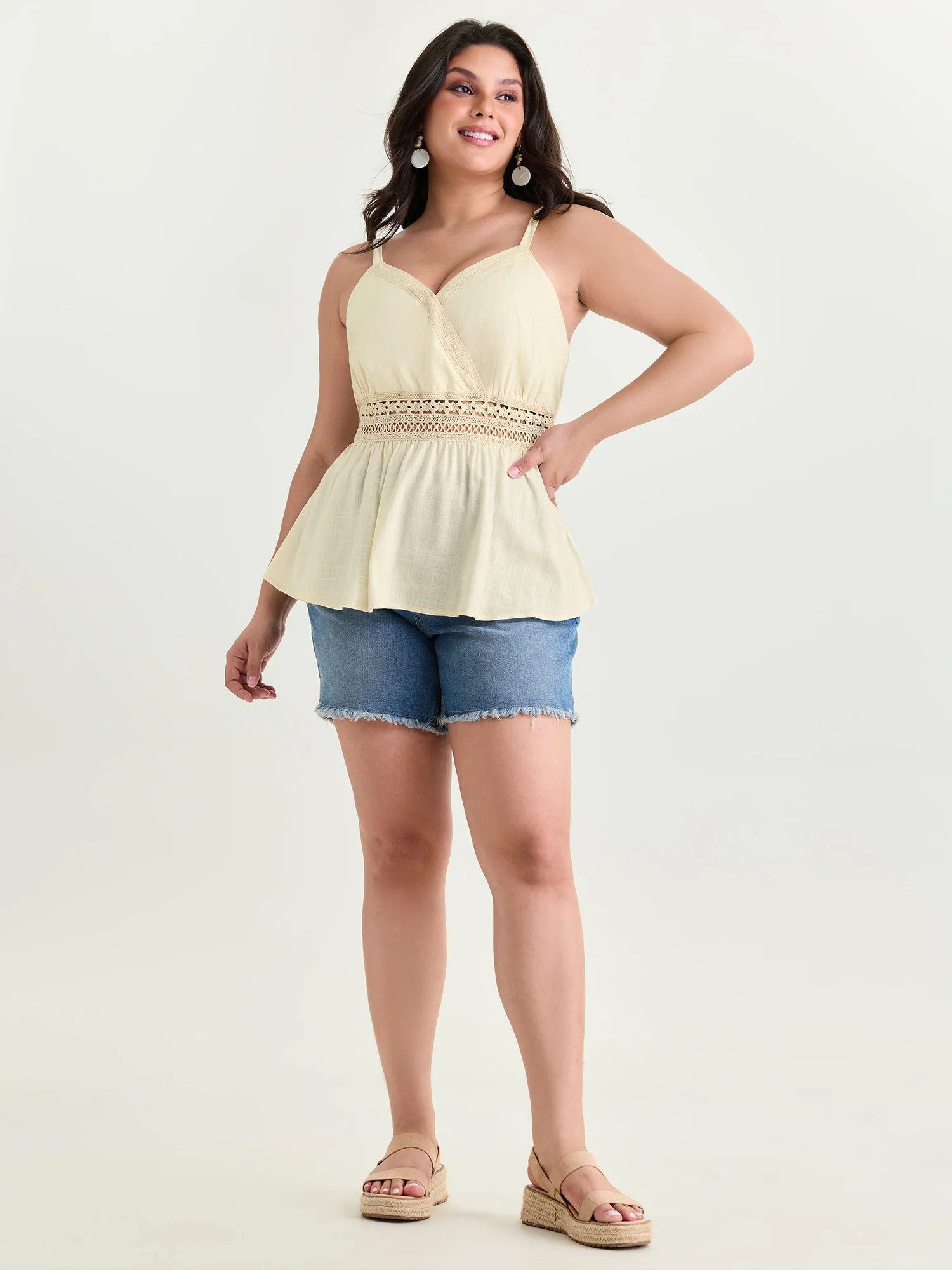 Breathable Contrast Waistline Tank Top - Image 3