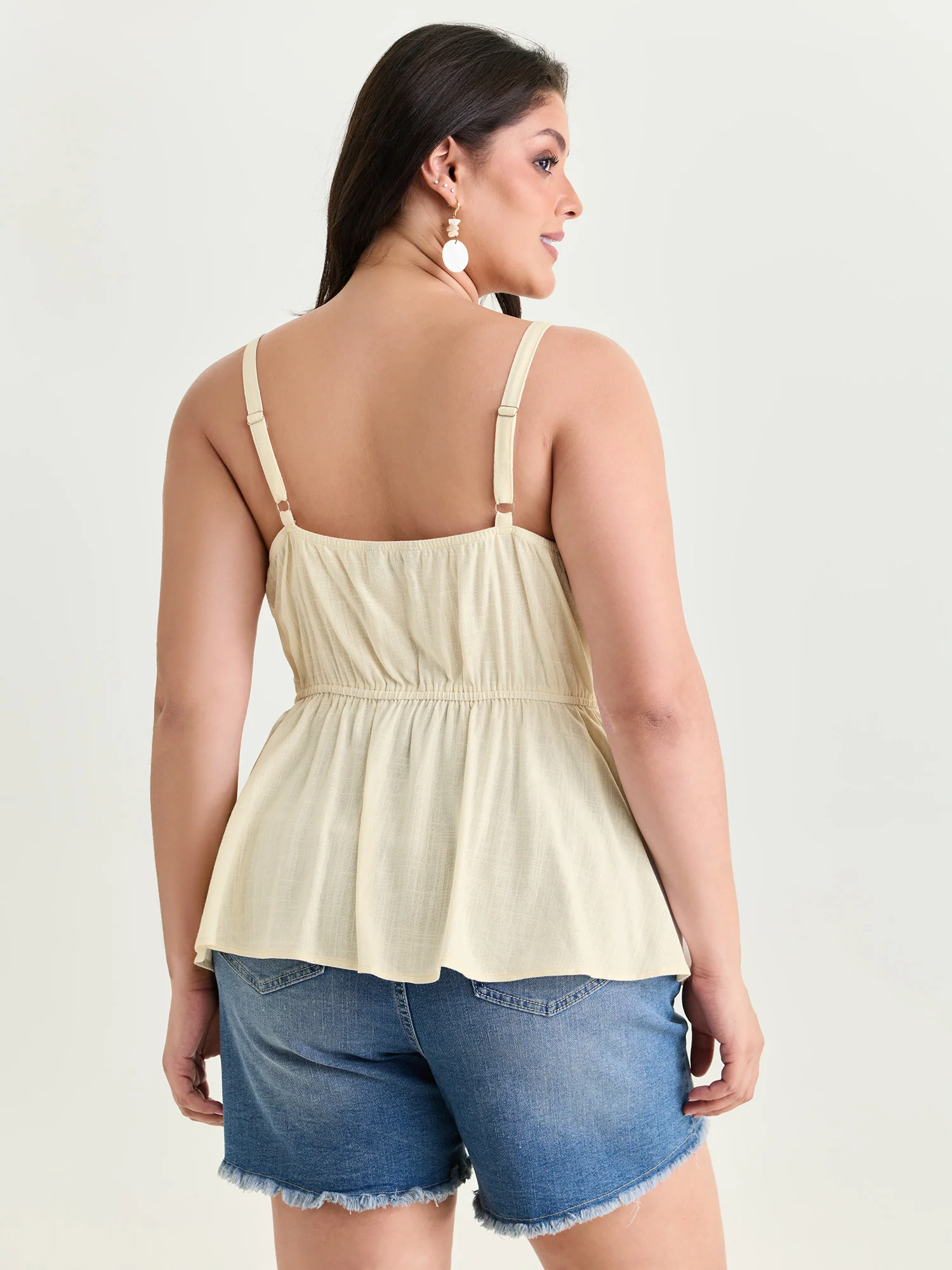 Breathable Contrast Waistline Tank Top - Image 4
