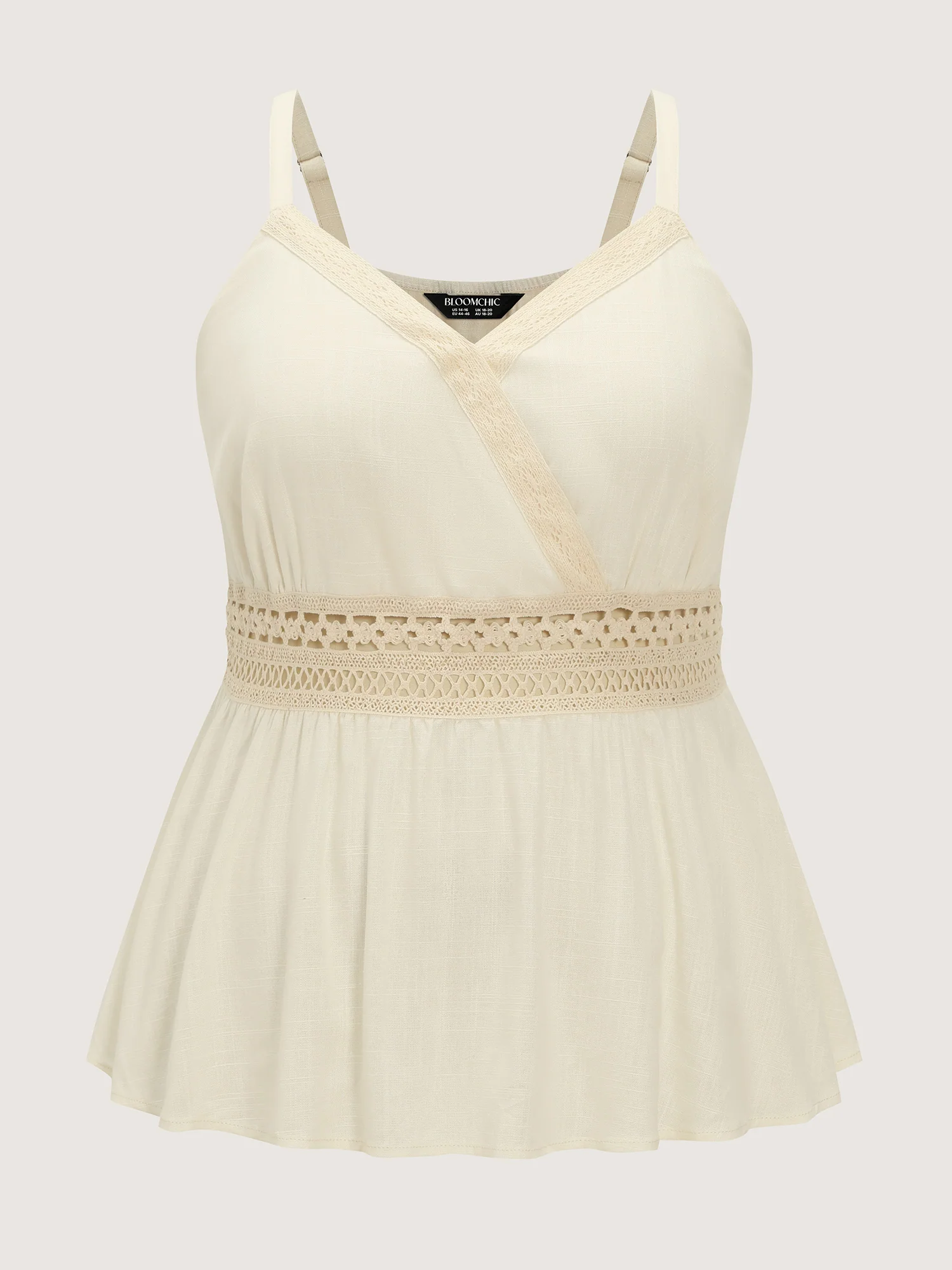 Breathable Contrast Waistline Tank Top - Image 5