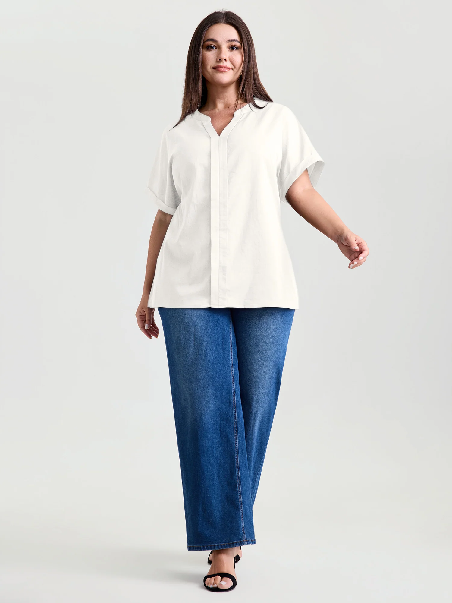 Breathable Feel Textured Blouse - Image 10