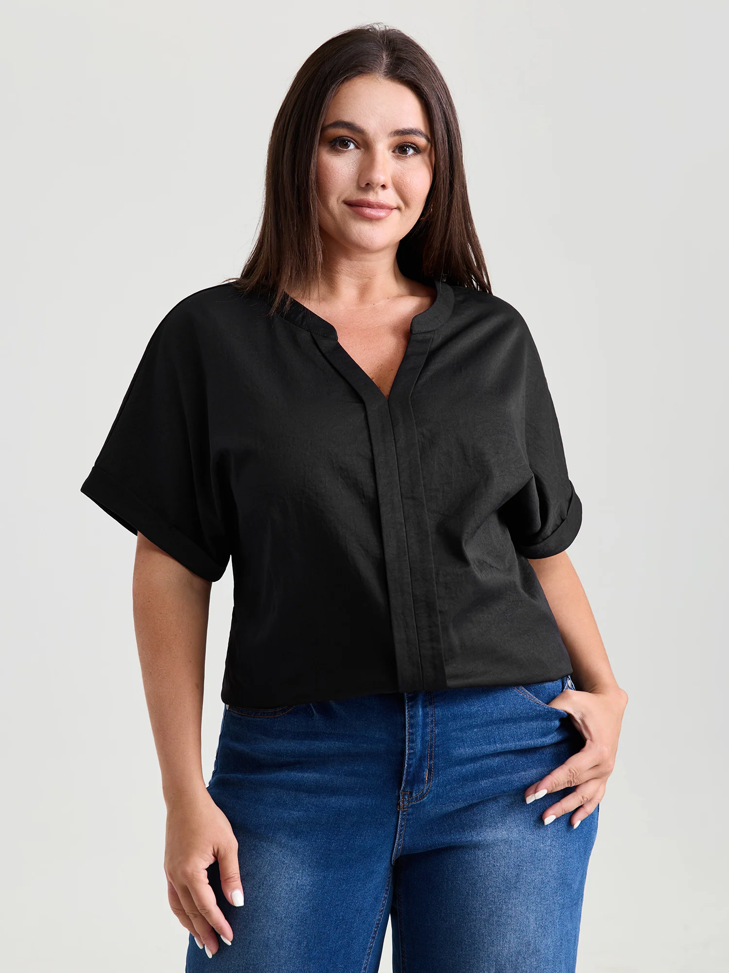 Breathable Feel Textured Blouse - Image 2