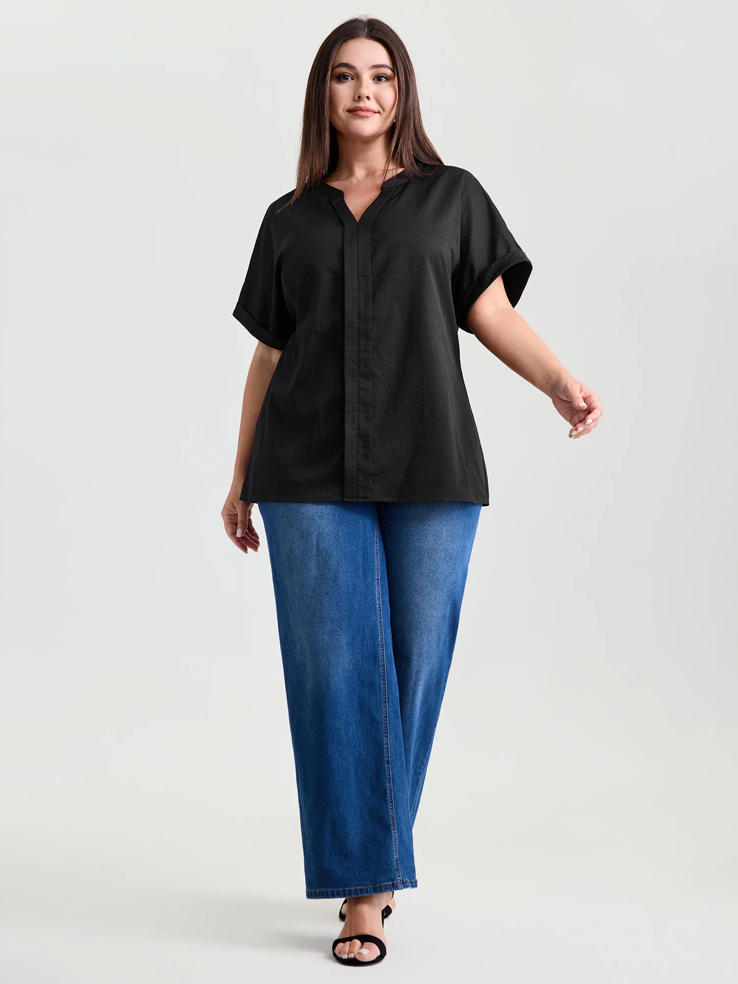 Breathable Feel Textured Blouse - Image 3