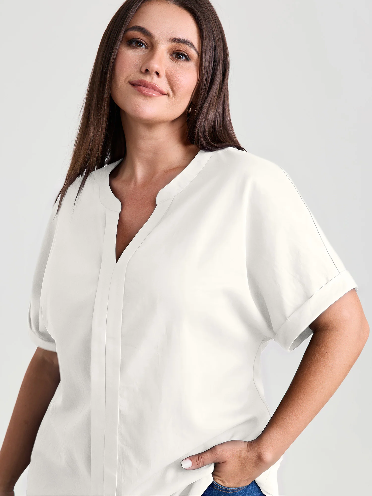 Breathable Feel Textured Blouse - Image 8