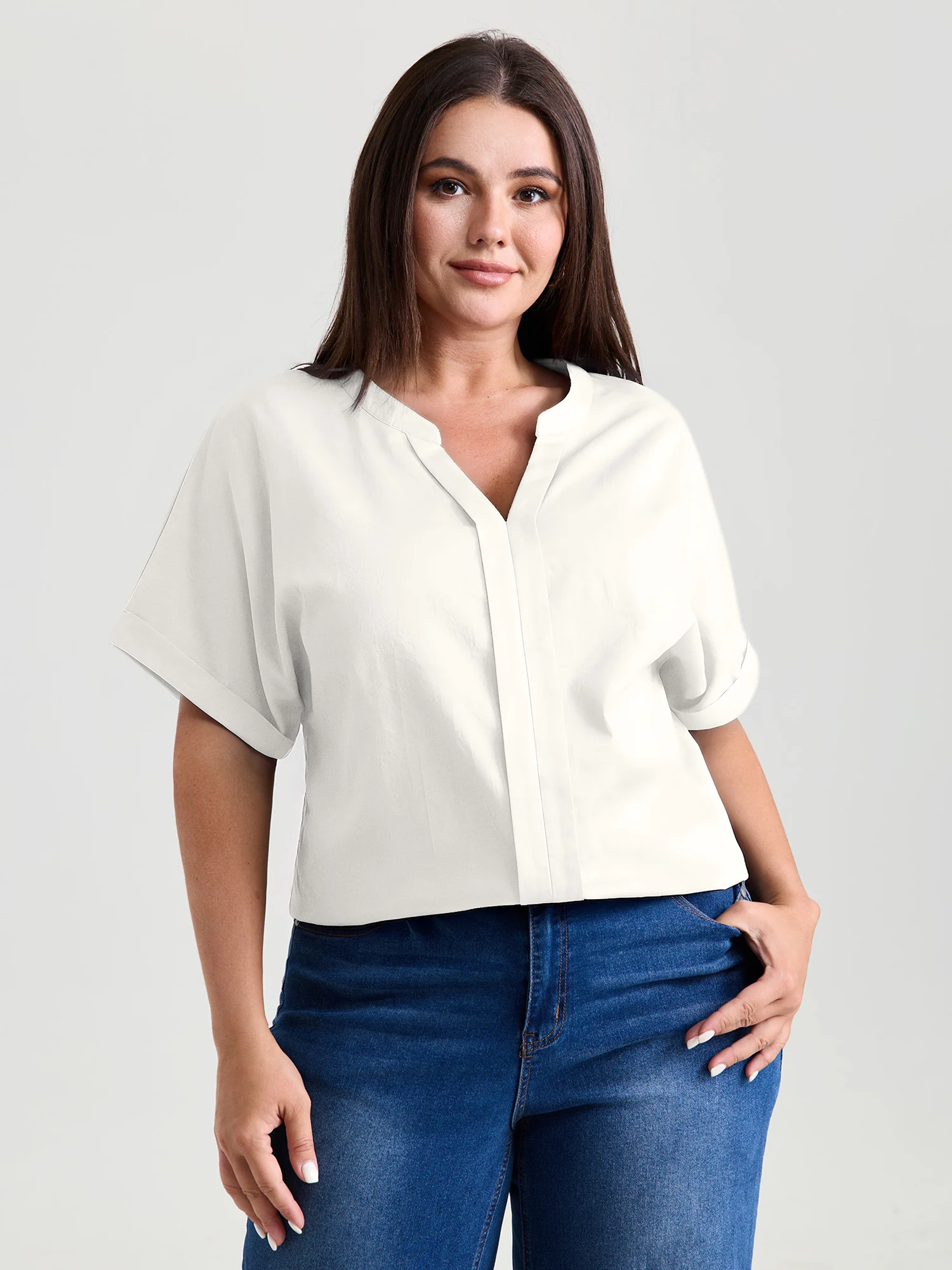 Breathable Feel Textured Blouse - Image 9