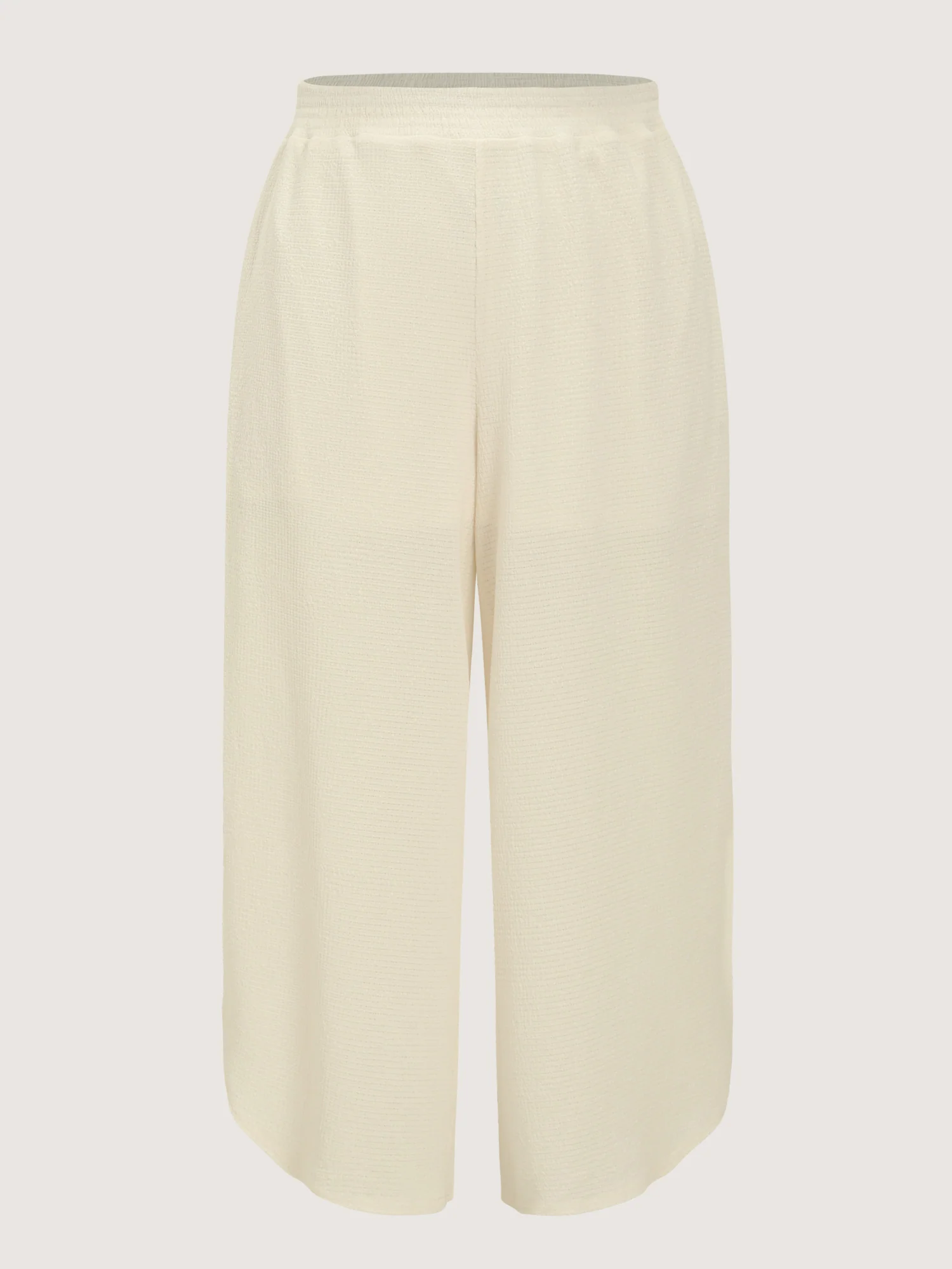 Breathable Textured Sheer Flowy Pants - Image 8