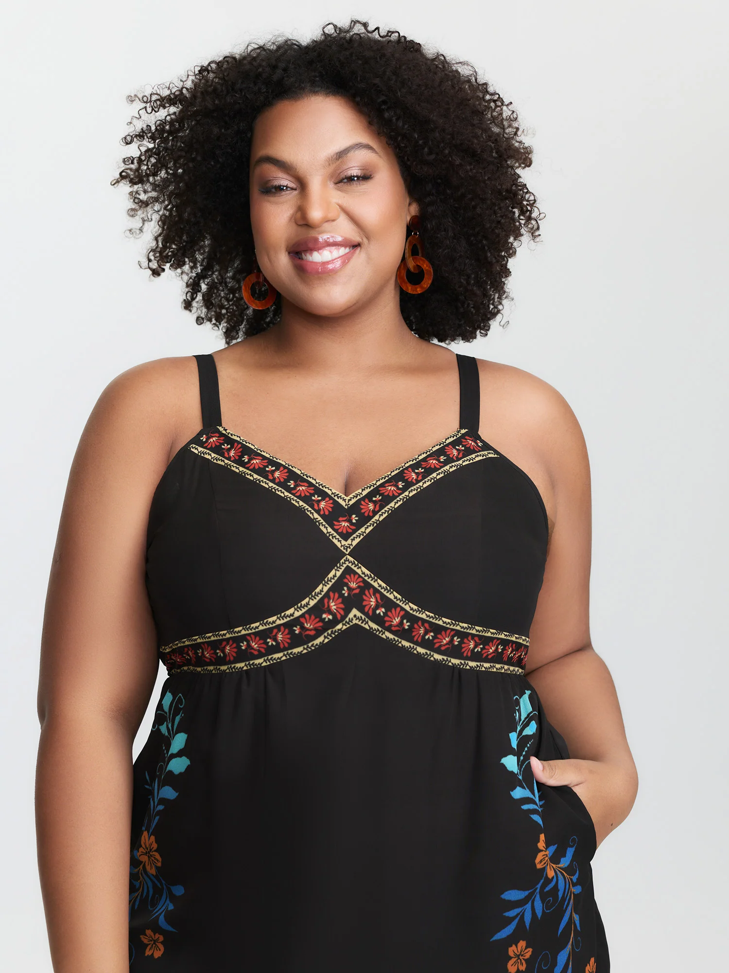 Breezy Colorful Floral Print Jumpsuit - Image 2