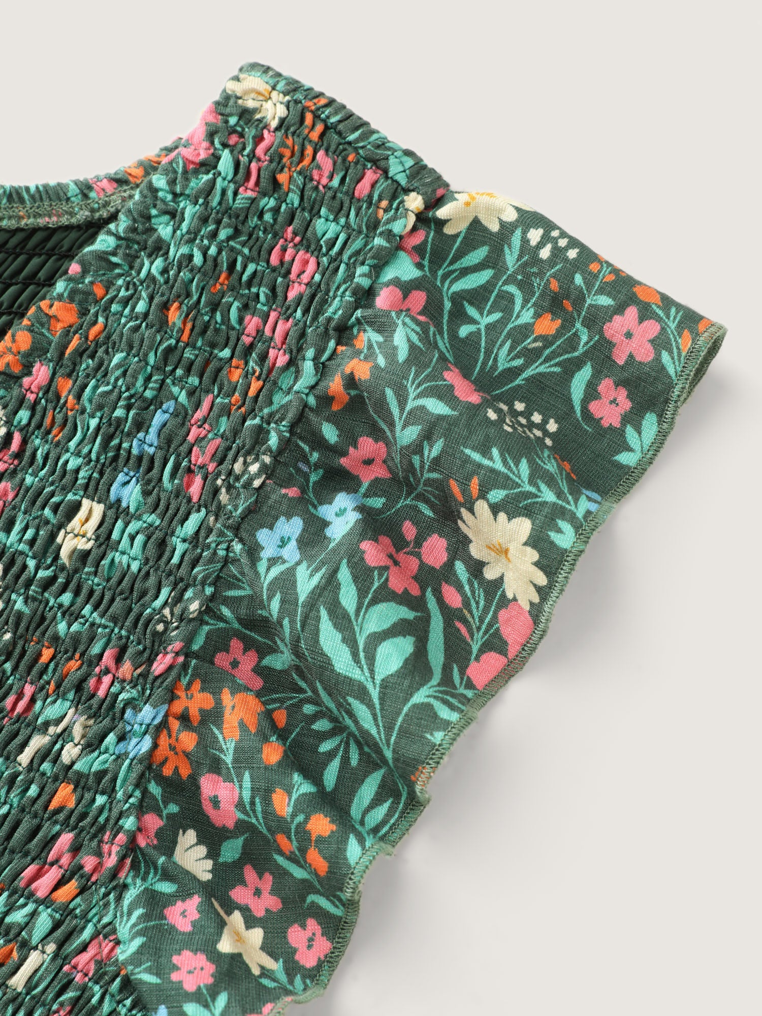 Breezy Floral Print Flutter Sleeve Jumpsuit - Image 5