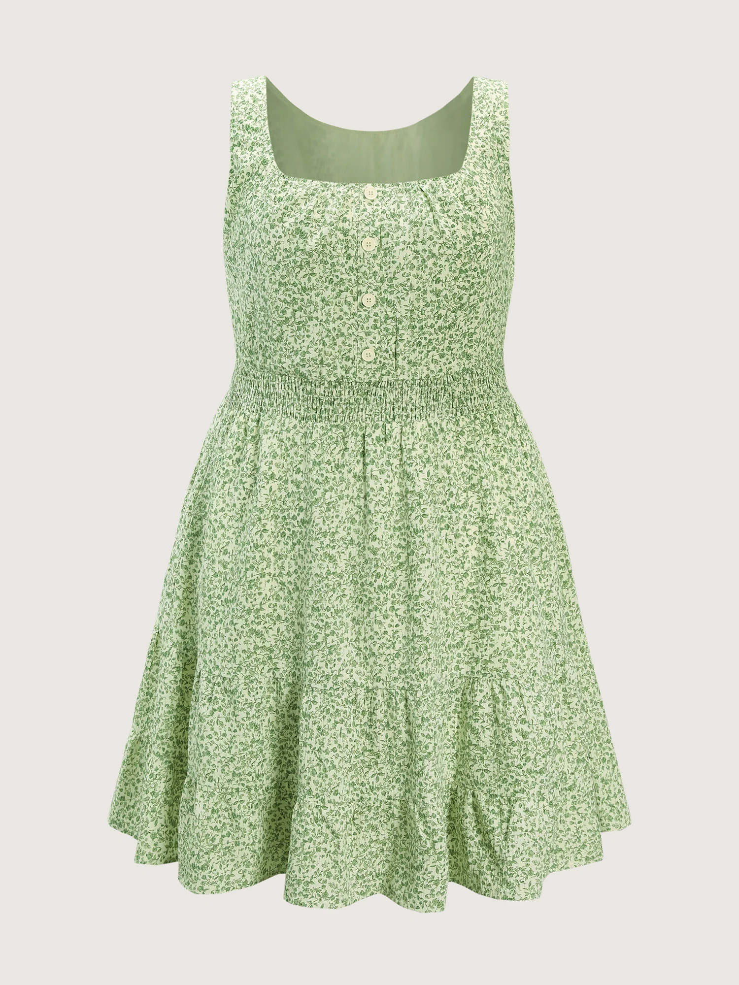 Breezy Floral Print Ruffled Hem Mini Dress - Image 7