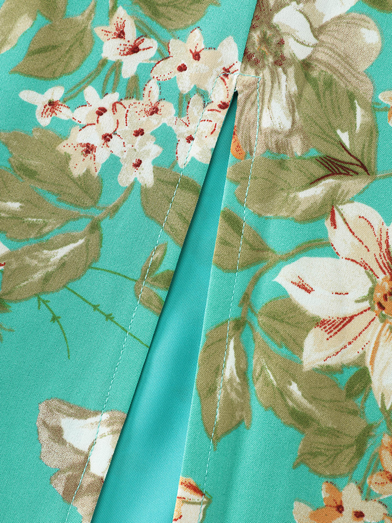 Breezy Floral Ruffled Hem Midi Dress - Image 6