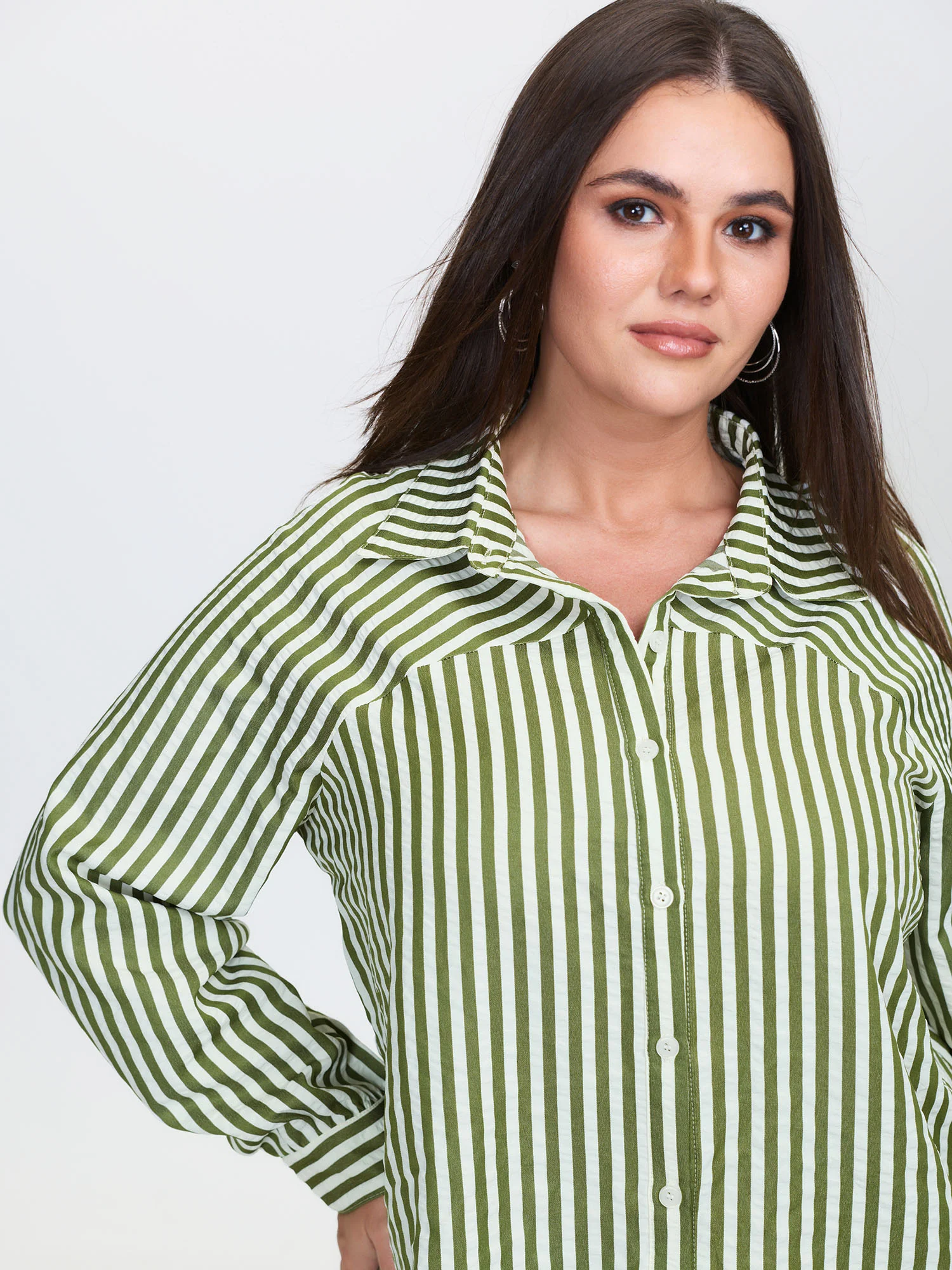 Breezy Stripe Button-Down Shirt - Image 3