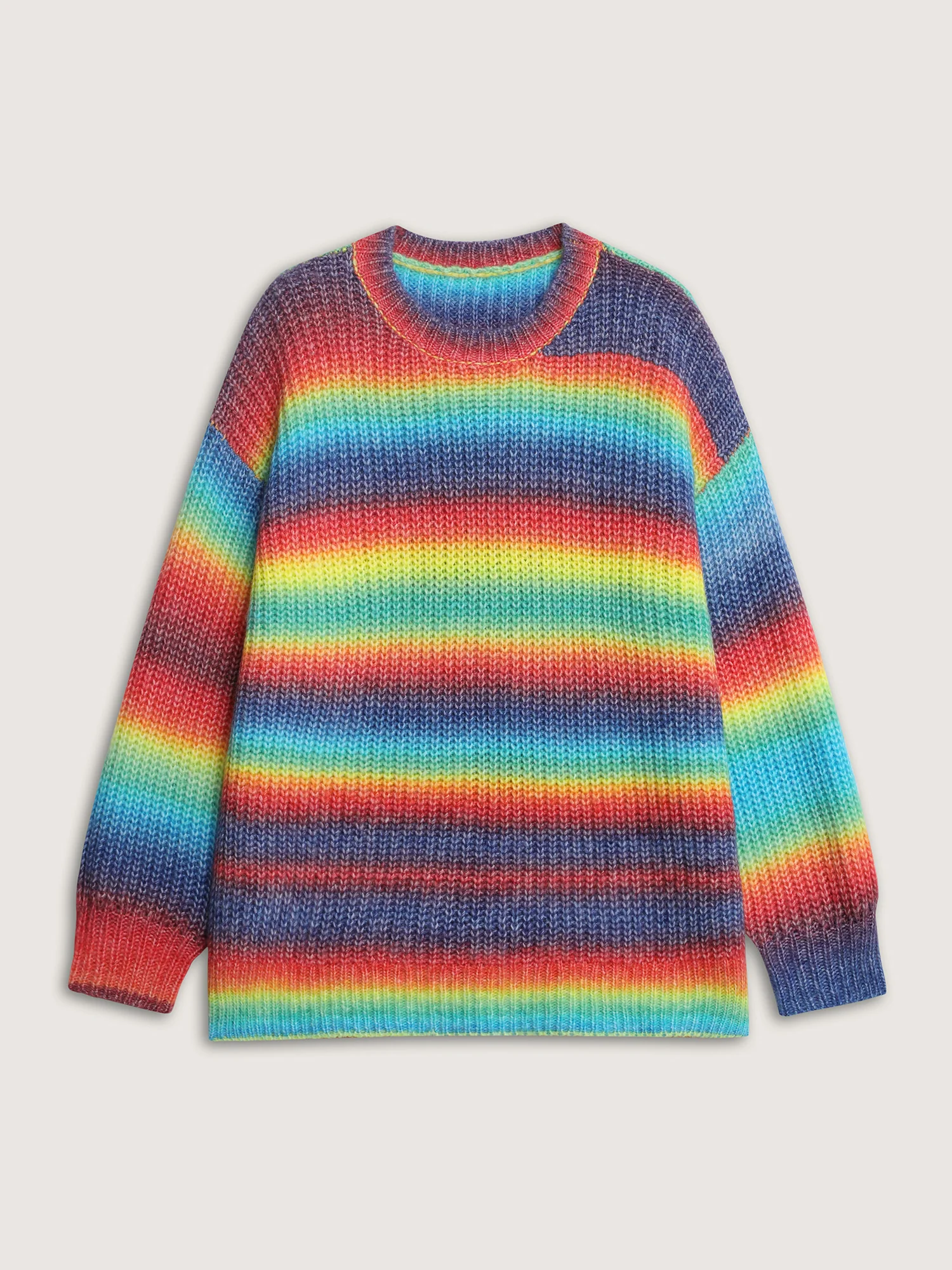 Bright and Cozy Stripe Heather Pullover - Image 7