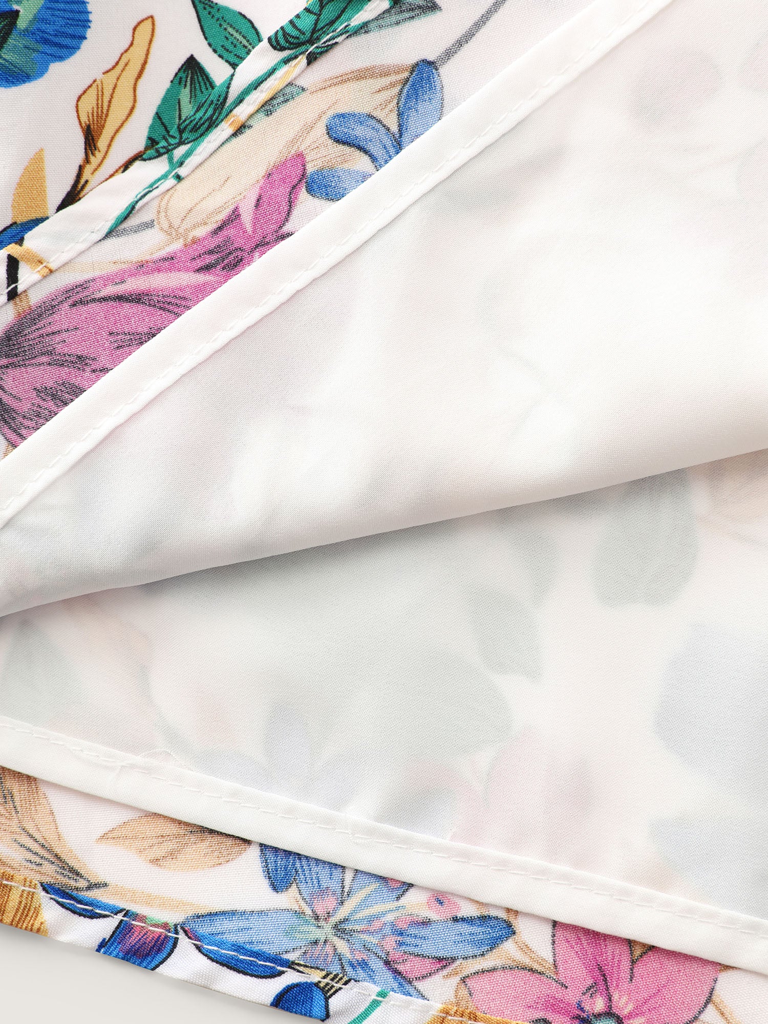 Bright Floral Print Waist-Defining Romper - Image 6