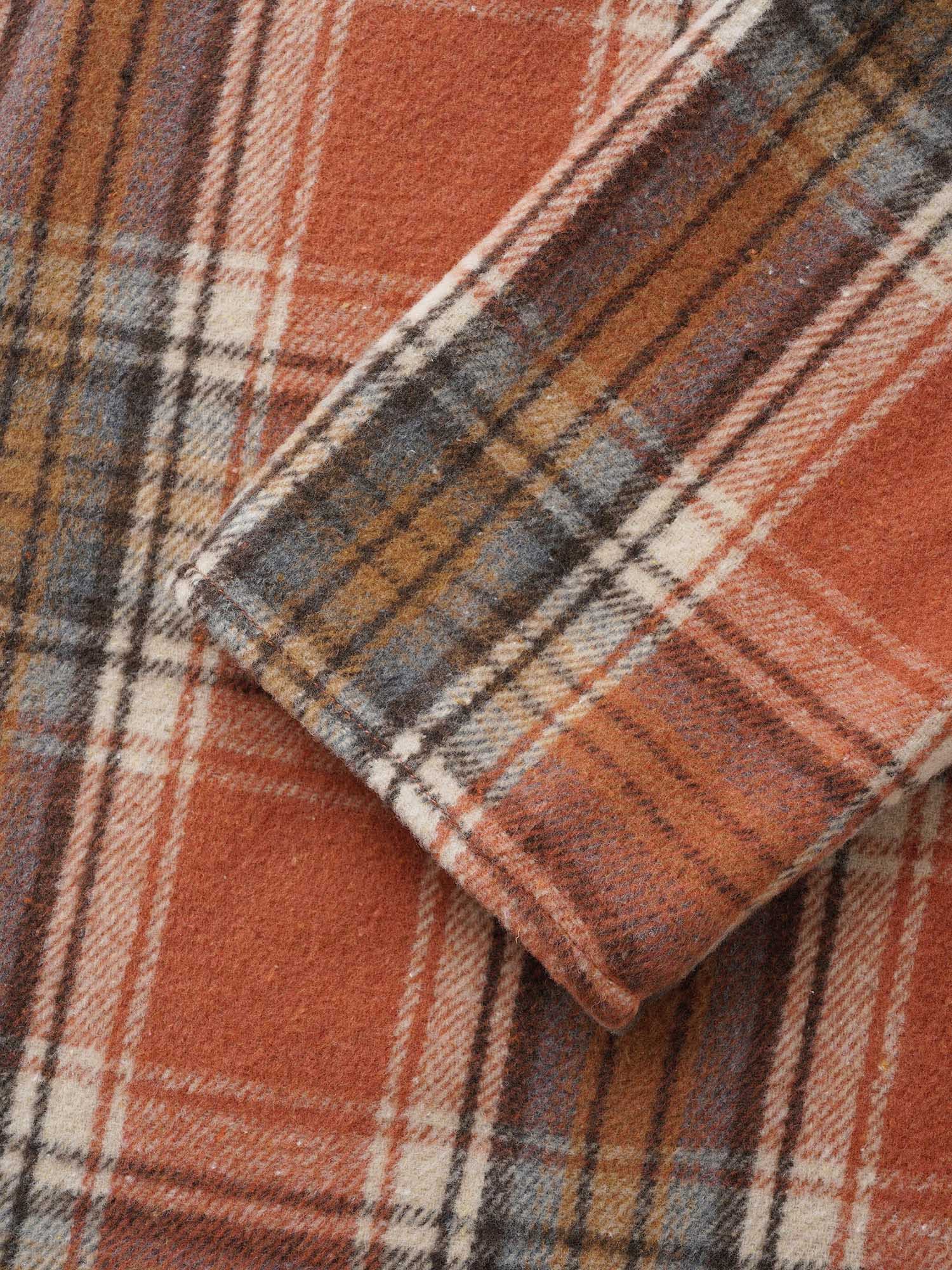 Brushed Fabric Plaid Hooded Sweatshirt - Image 16
