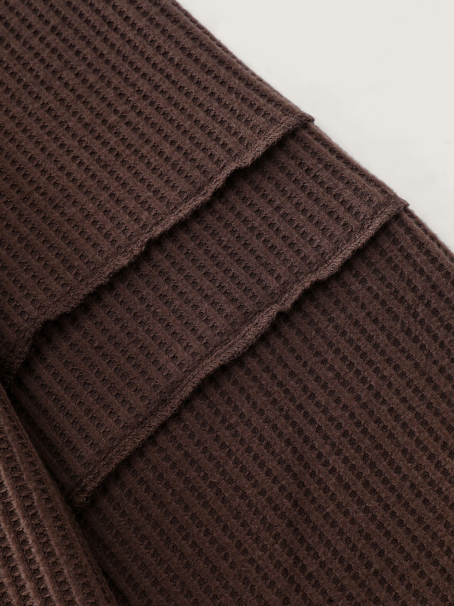 Brushed Waffle Rivet Neckline Sweatshirt - Image 6