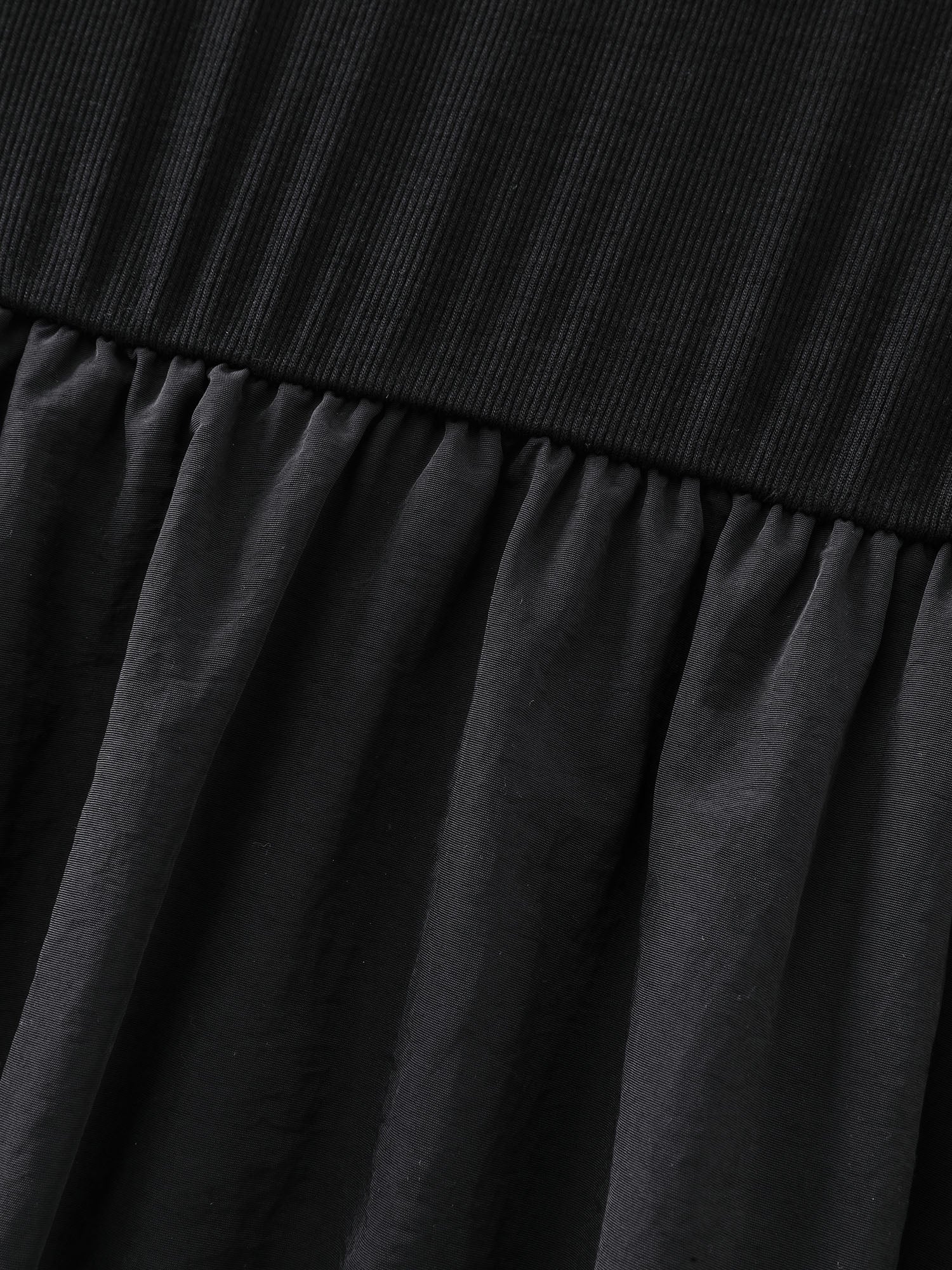 Bubble Hem Skirt Mock Neck Midi Dress - Image 6