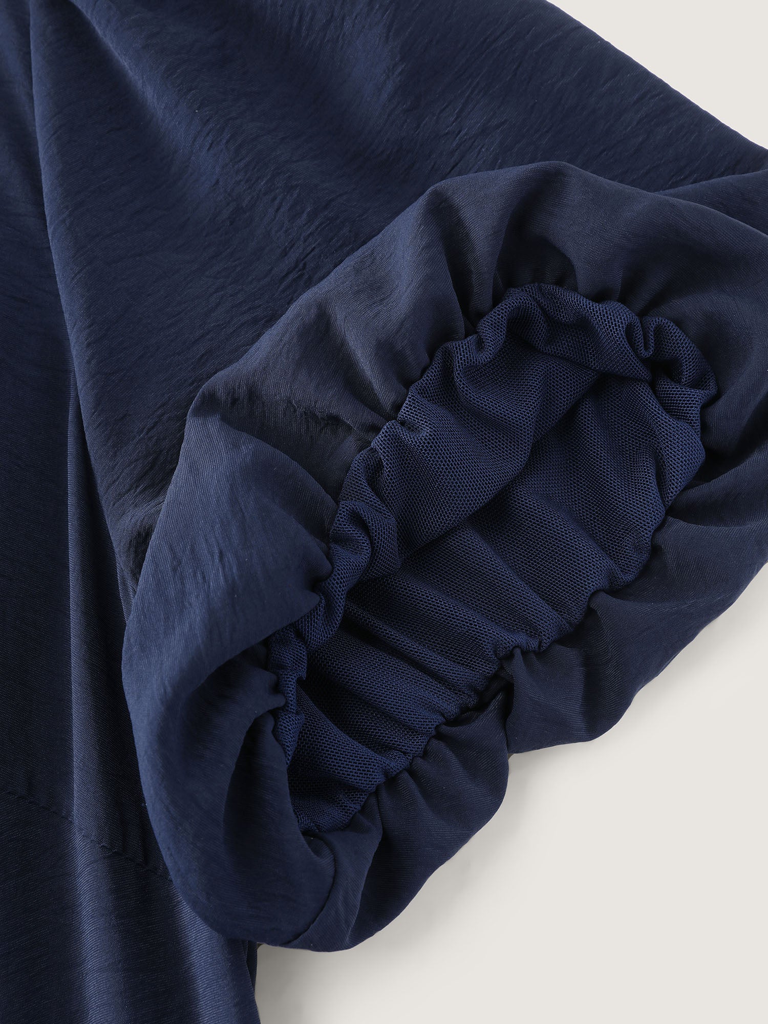 Bubble Sleeve Button Detail Flowy Midi Dress - Image 5