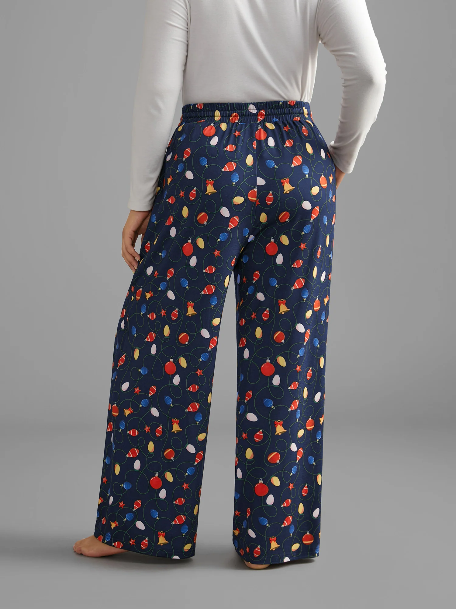 Bulb Print Drawstring Lounge Bottoms - Image 15