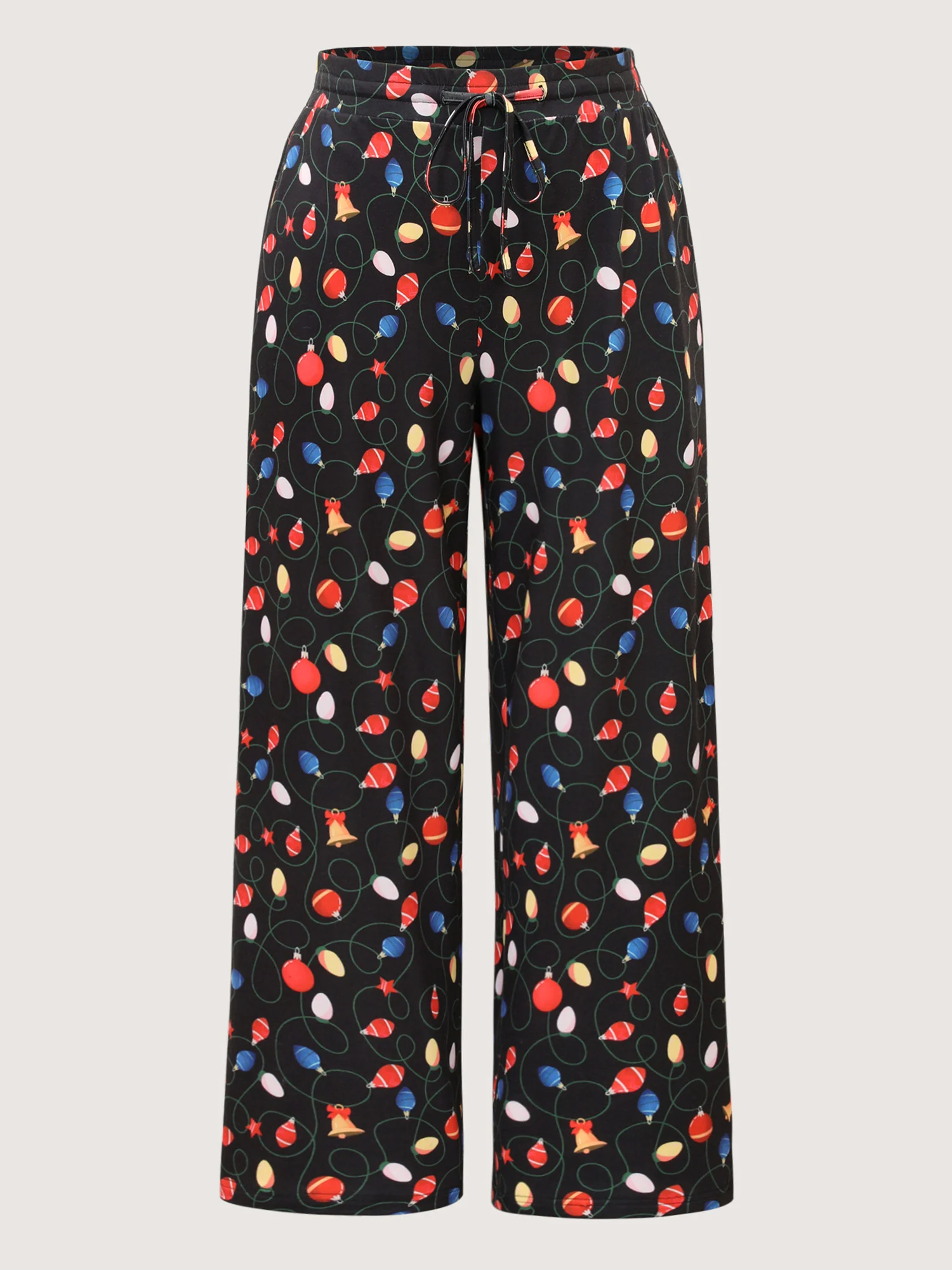 Bulb Print Drawstring Lounge Bottoms - Image 6