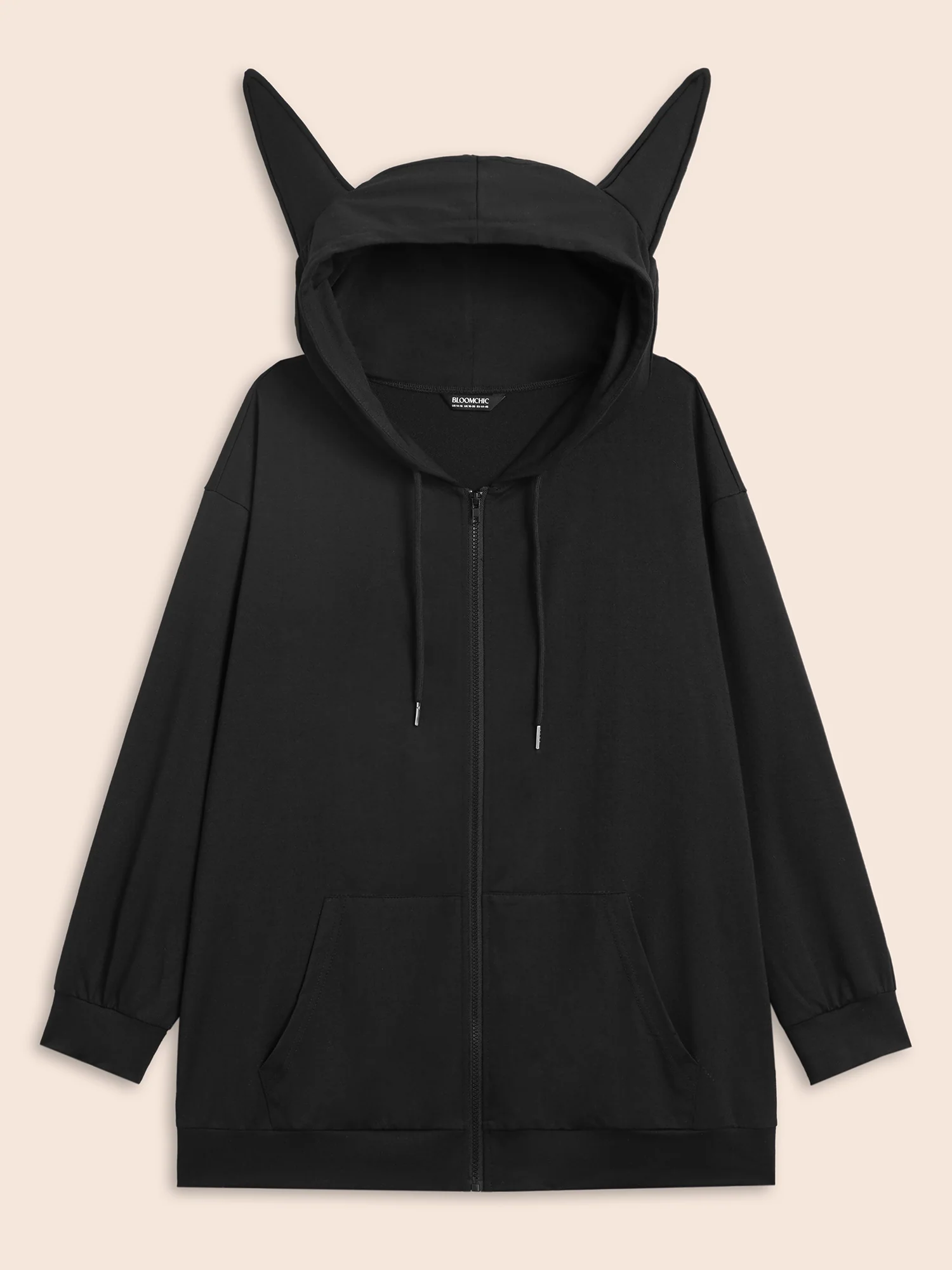 Bull Horns Demon Hooded Sweatshirt - Image 8