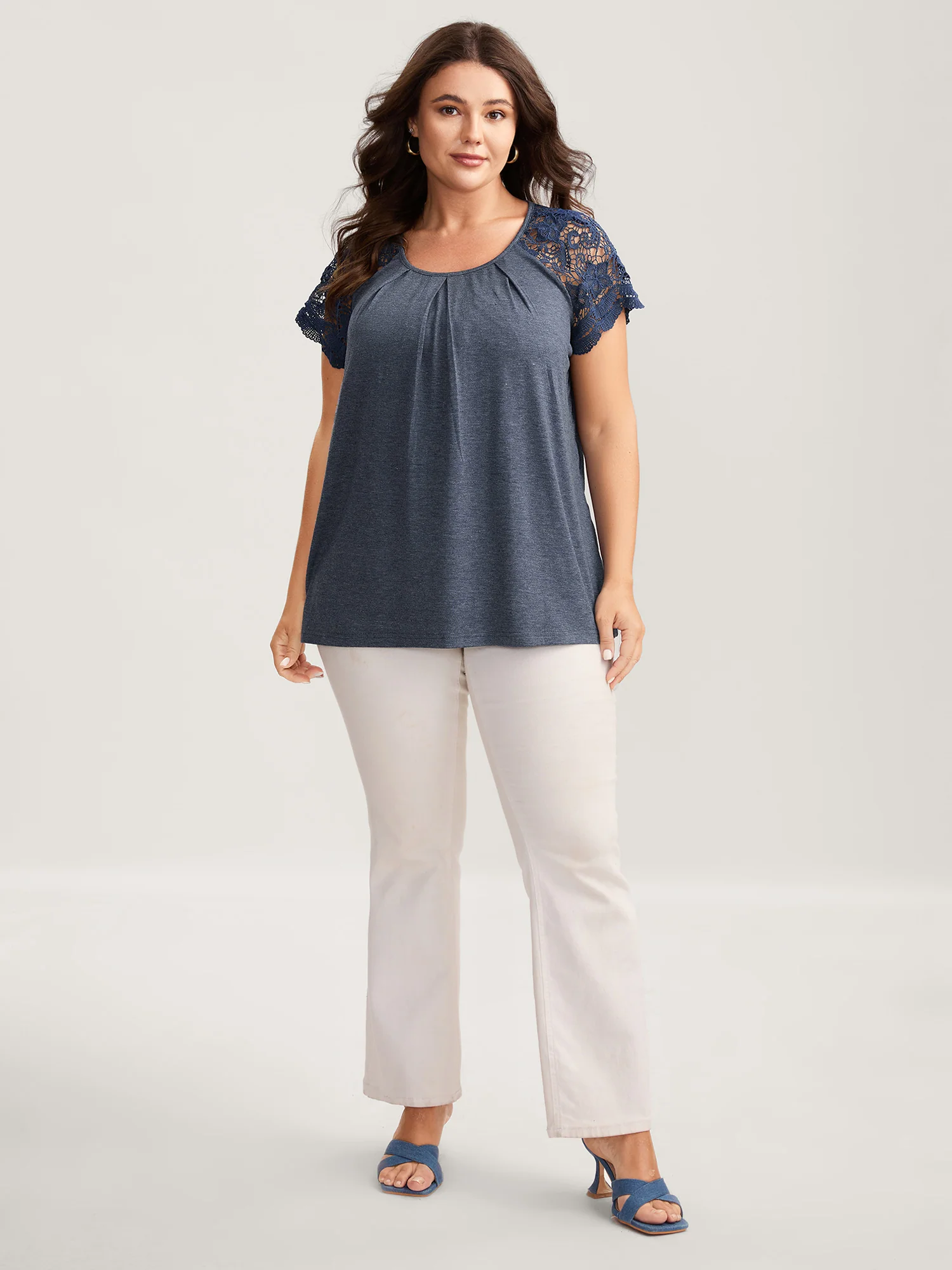 Bust-Comfort Lace Cut-Out Top - Image 3
