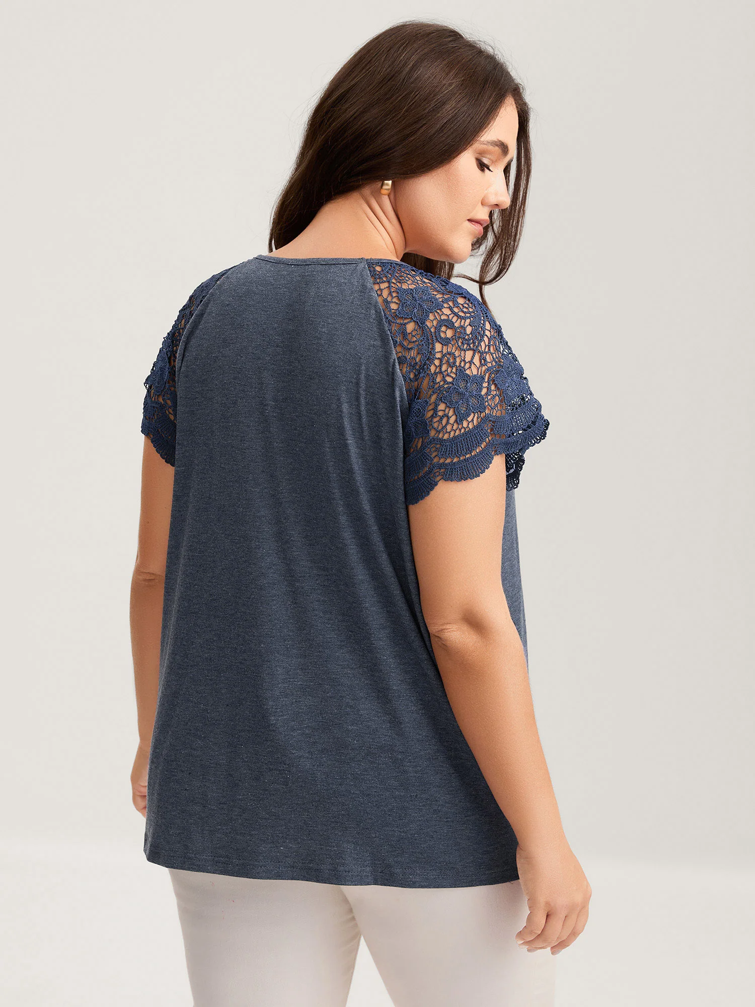 Bust-Comfort Lace Cut-Out Top - Image 4