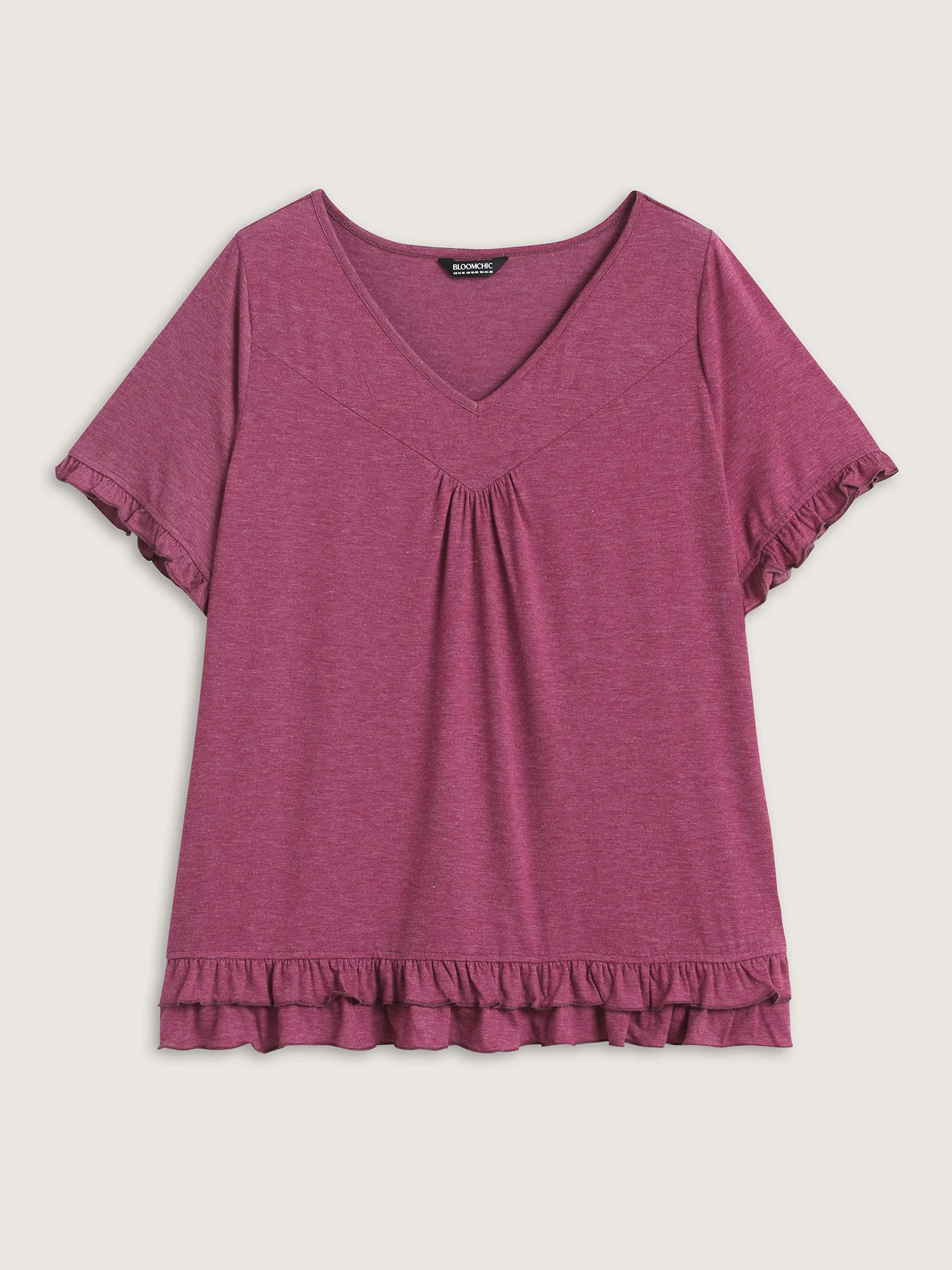 Bust-Comfort Ruffled A-Line Top - Image 7