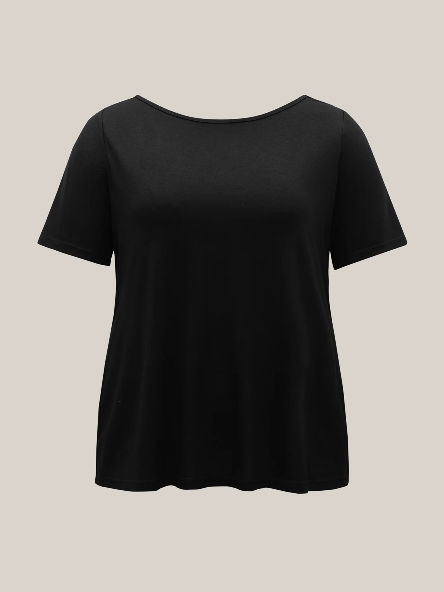 Butterfly Back Stretchy Round Neck T-Shirt - Image 7