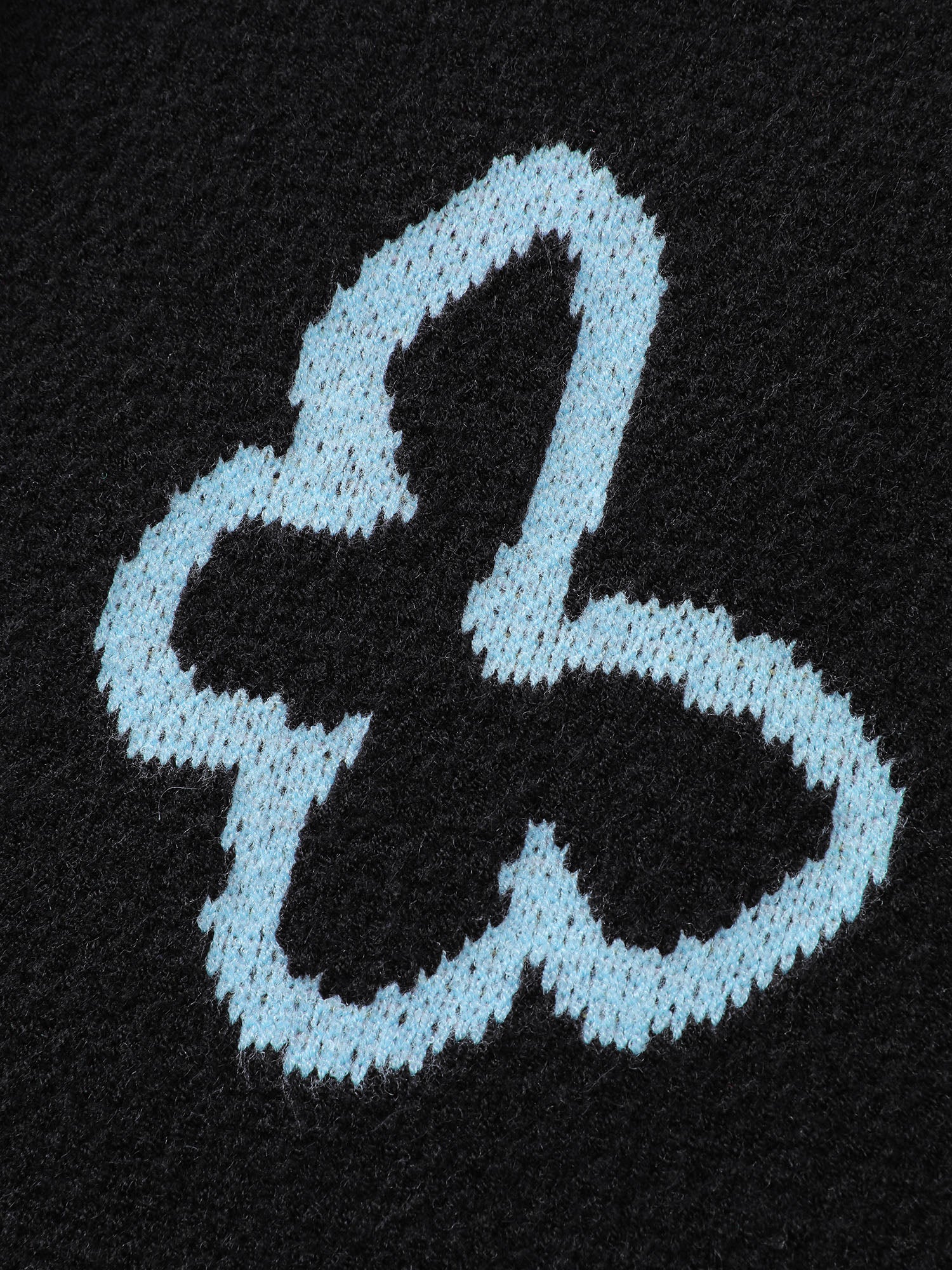 Butterfly Jacquard Pattern Round Neck Pullover - Image 6