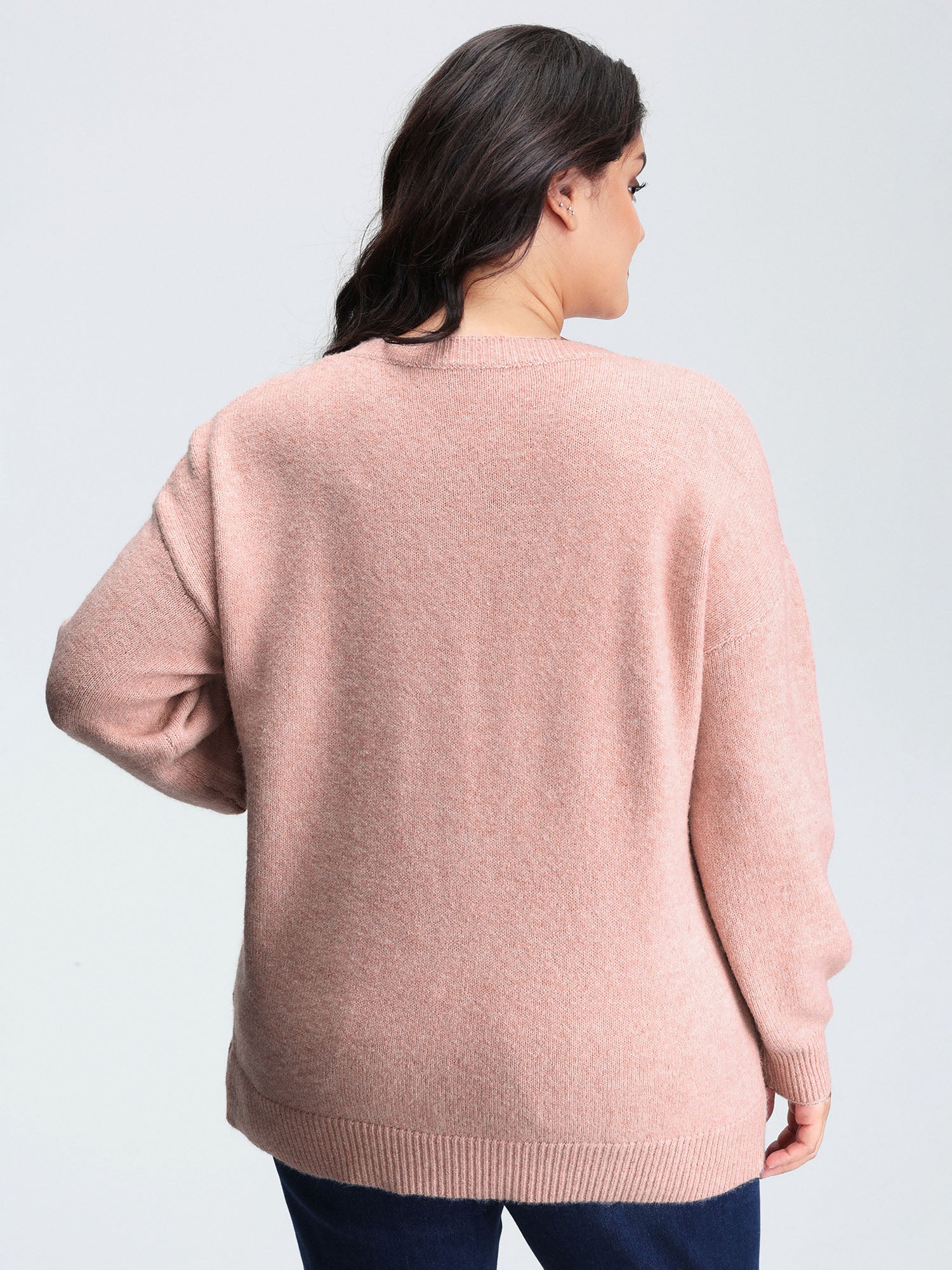 Butterfly Pattern Jacquard Pullover - Image 4